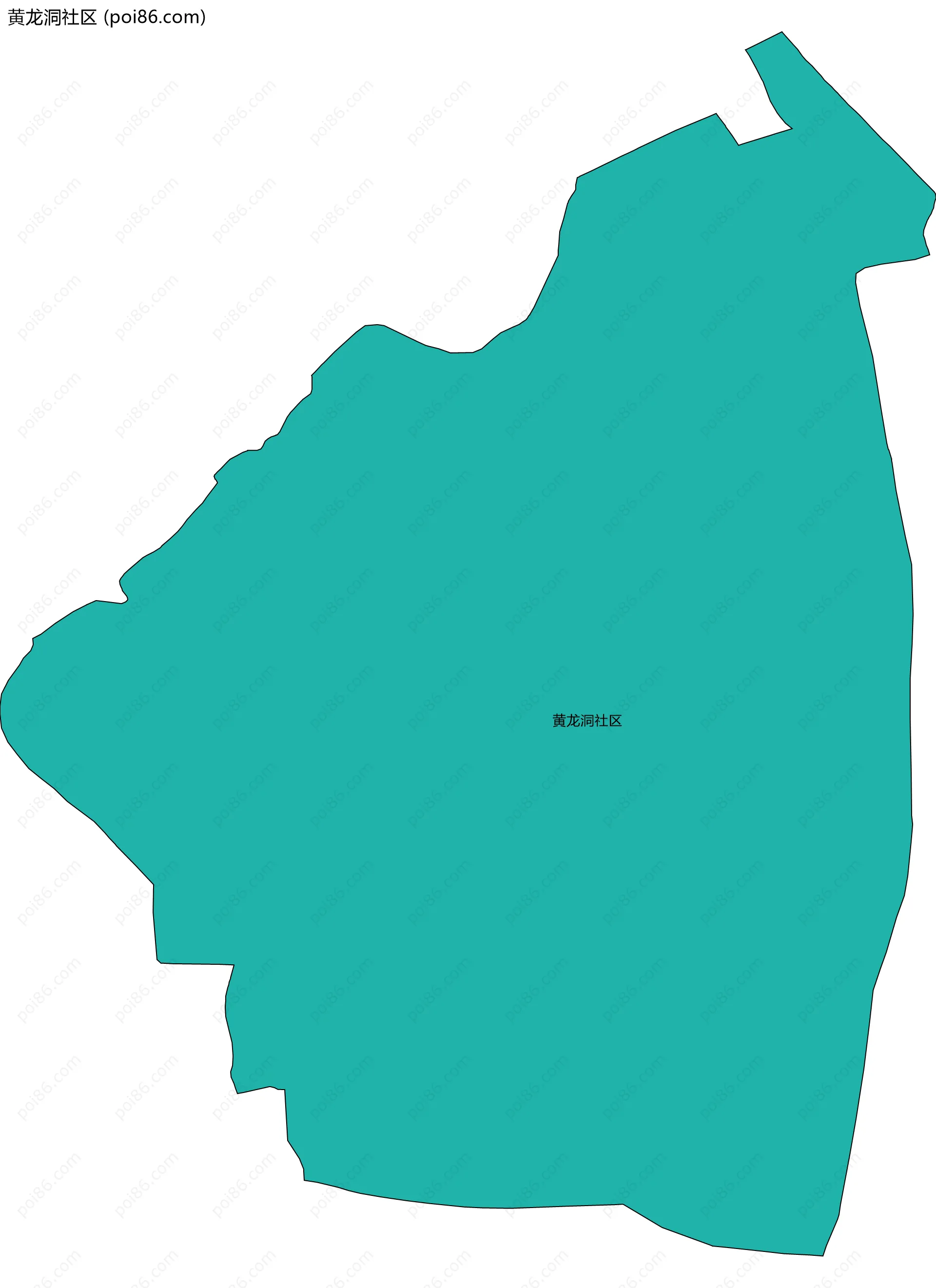 黄龙洞社区边界地图