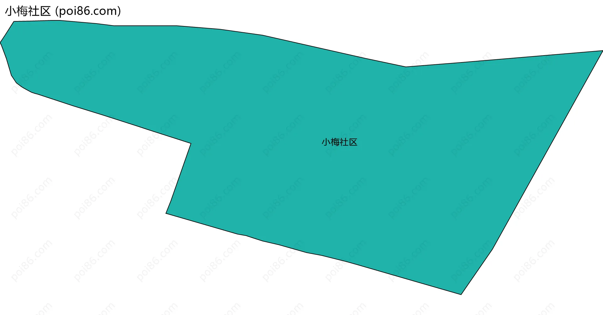 小梅社区边界地图