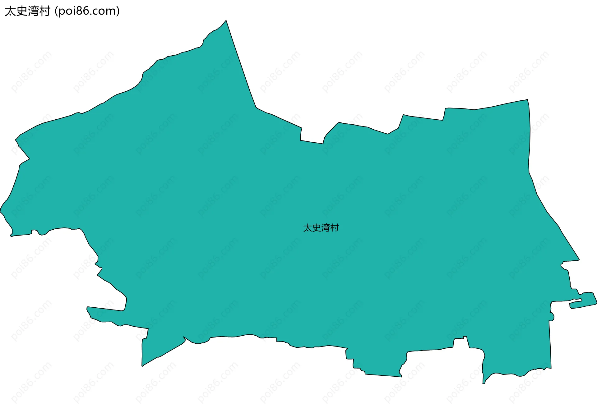 太史湾村边界地图