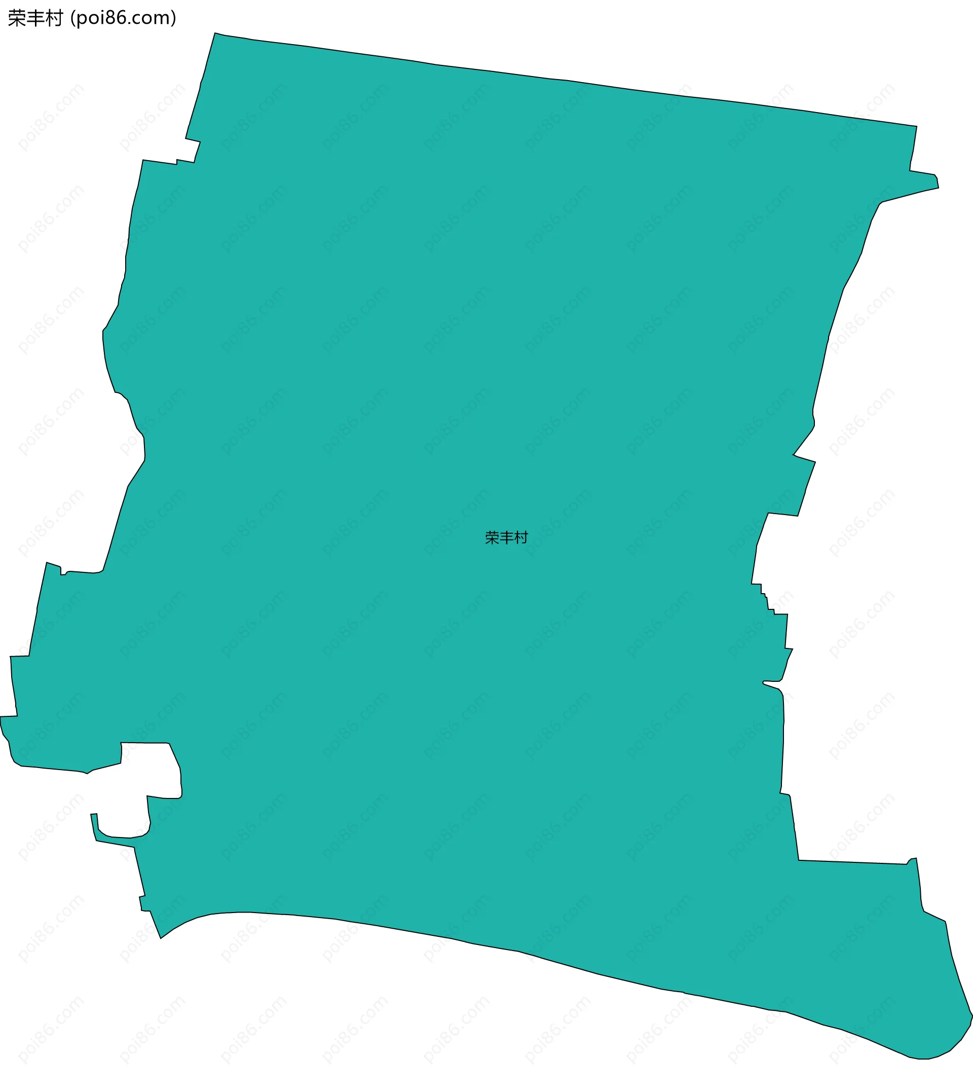 荣丰村边界地图