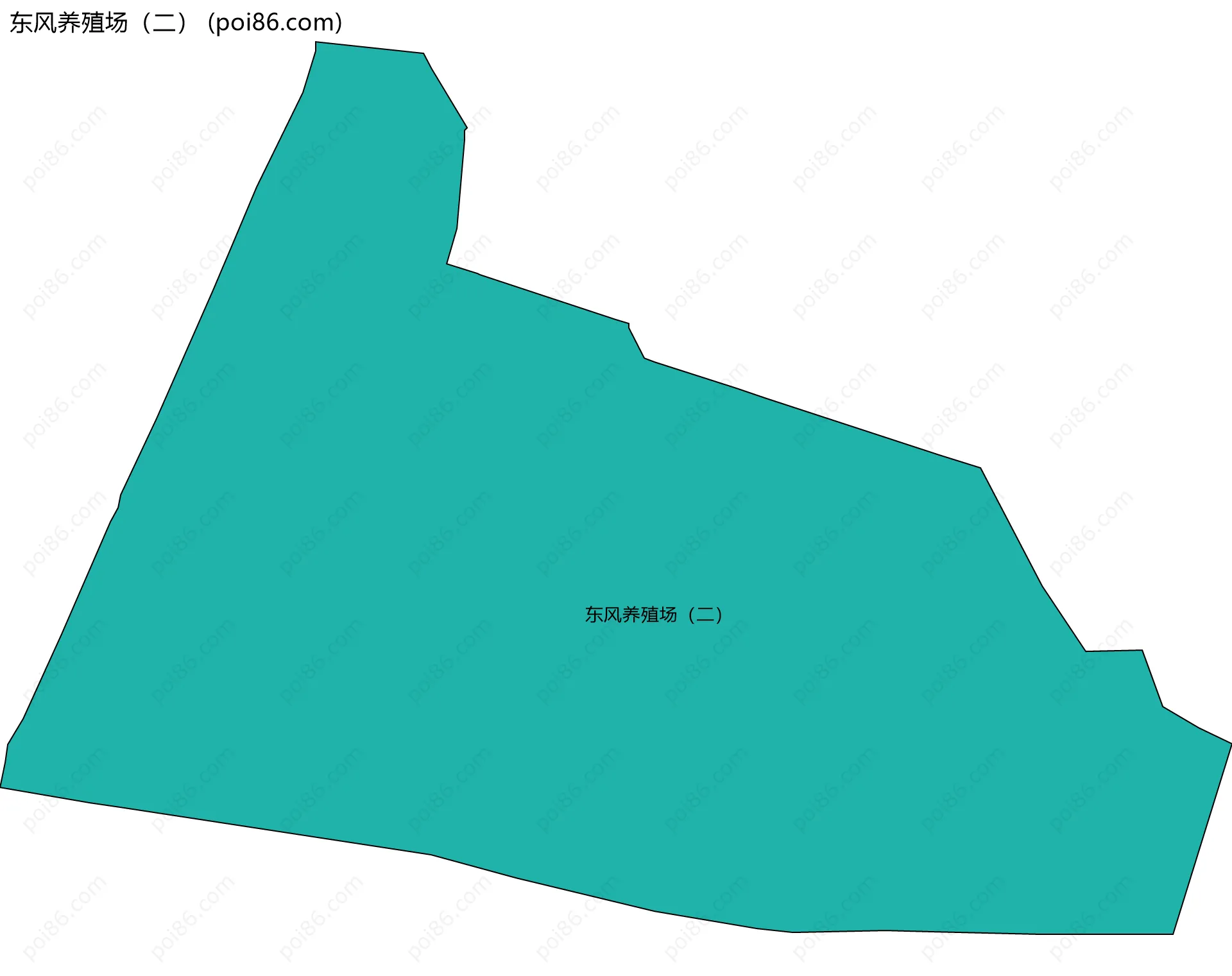 东风养殖场（二）边界地图