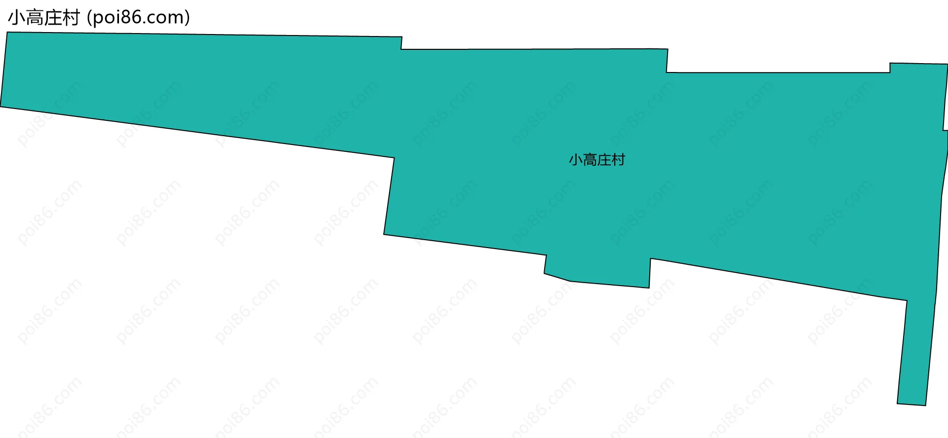 小高庄村边界地图