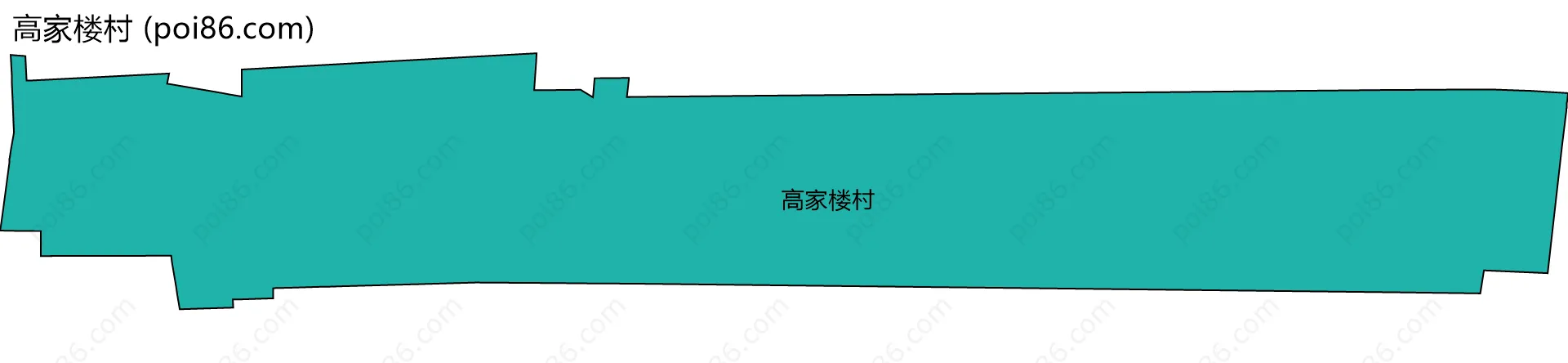 高家楼村边界地图