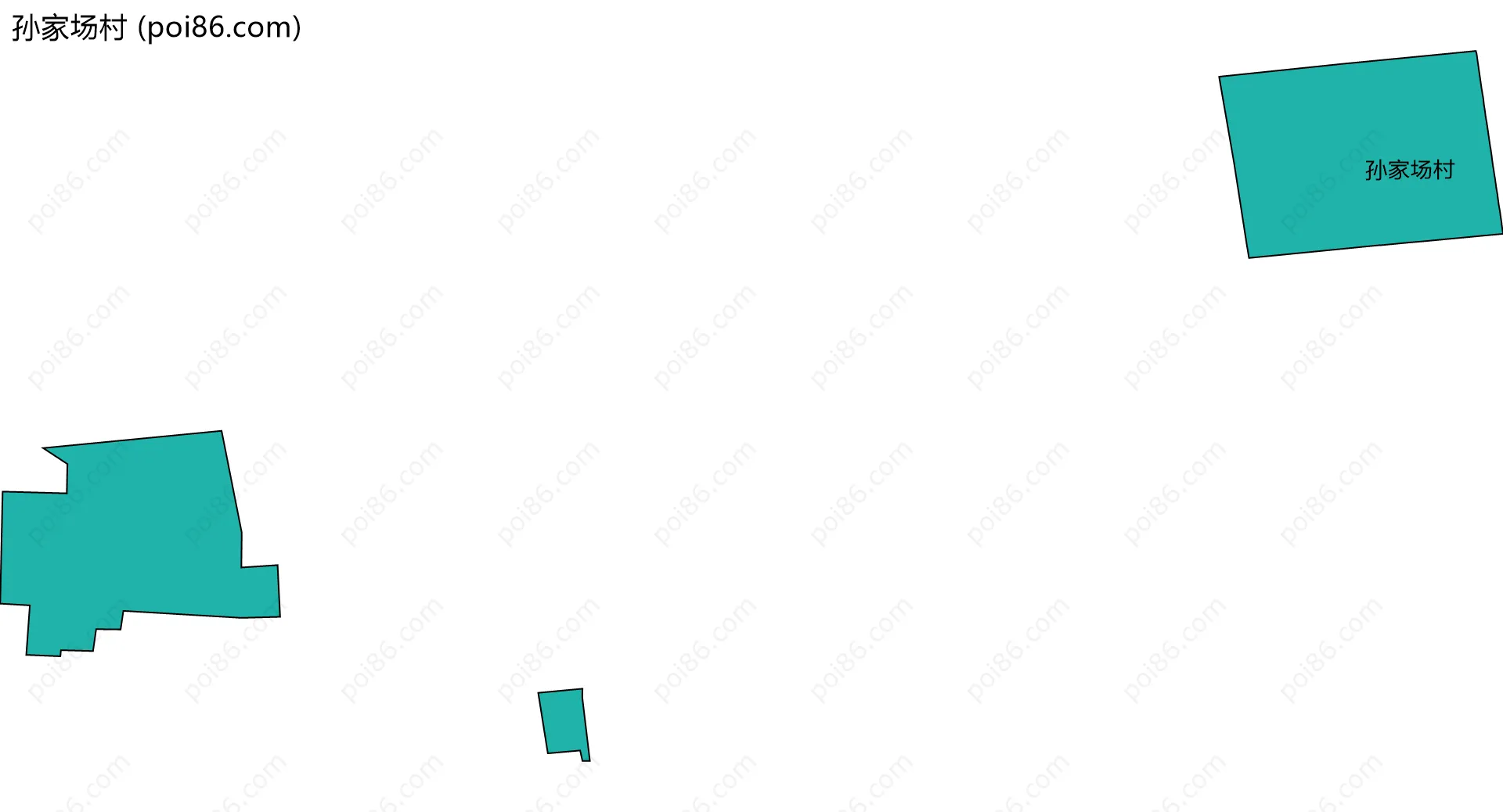 孙家场村边界地图