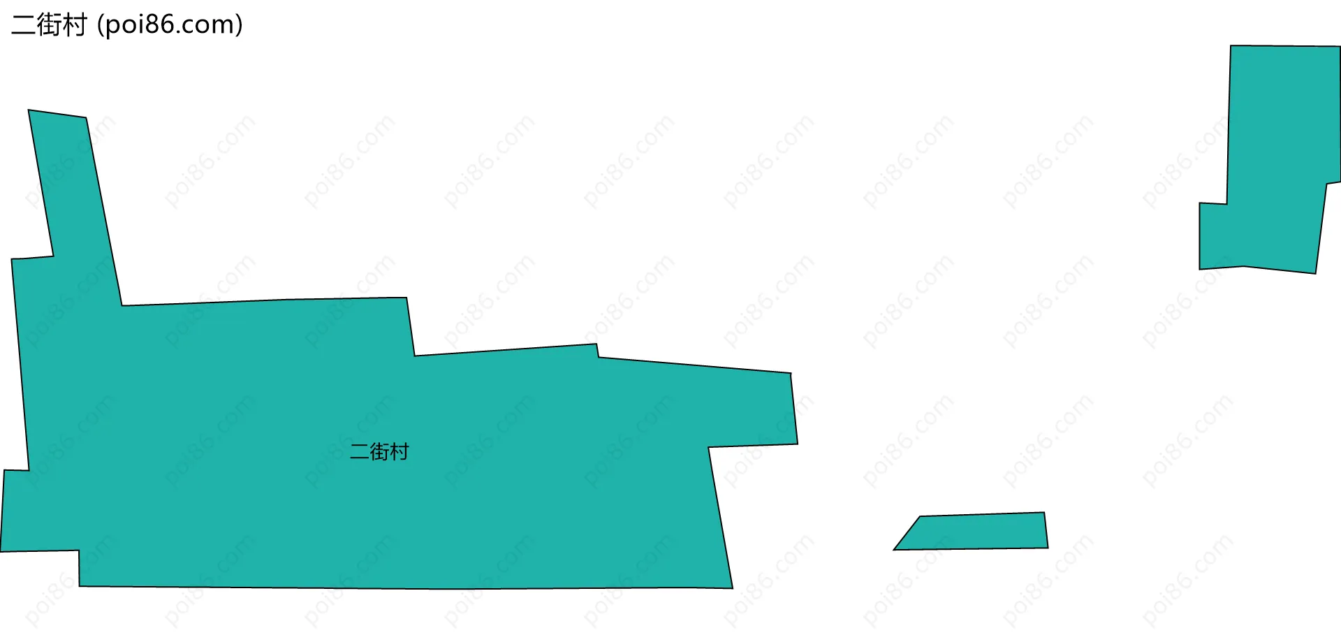 二街村边界地图