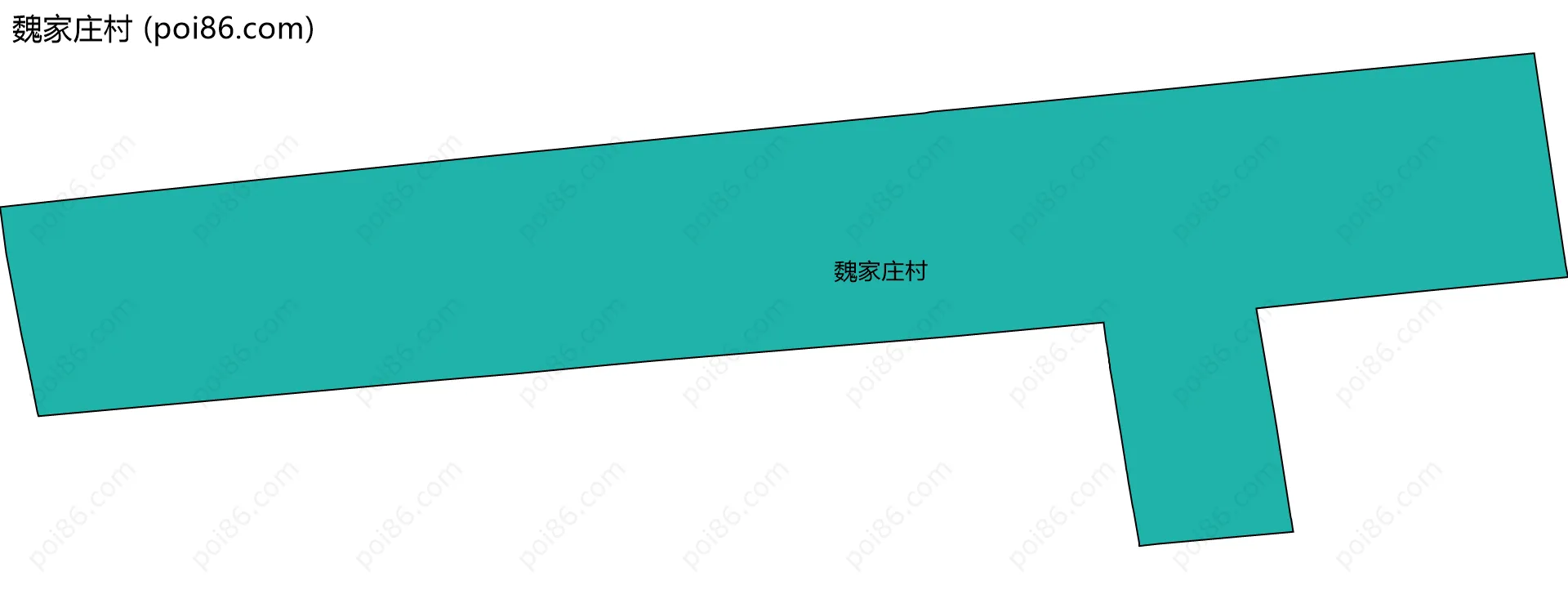 魏家庄村边界地图