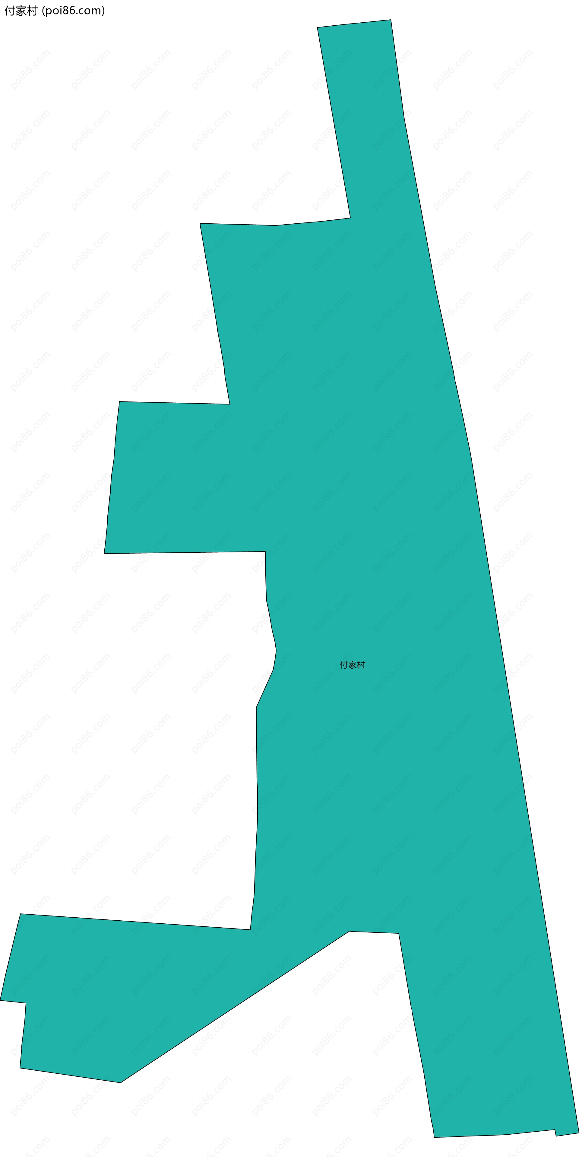 付家村边界地图