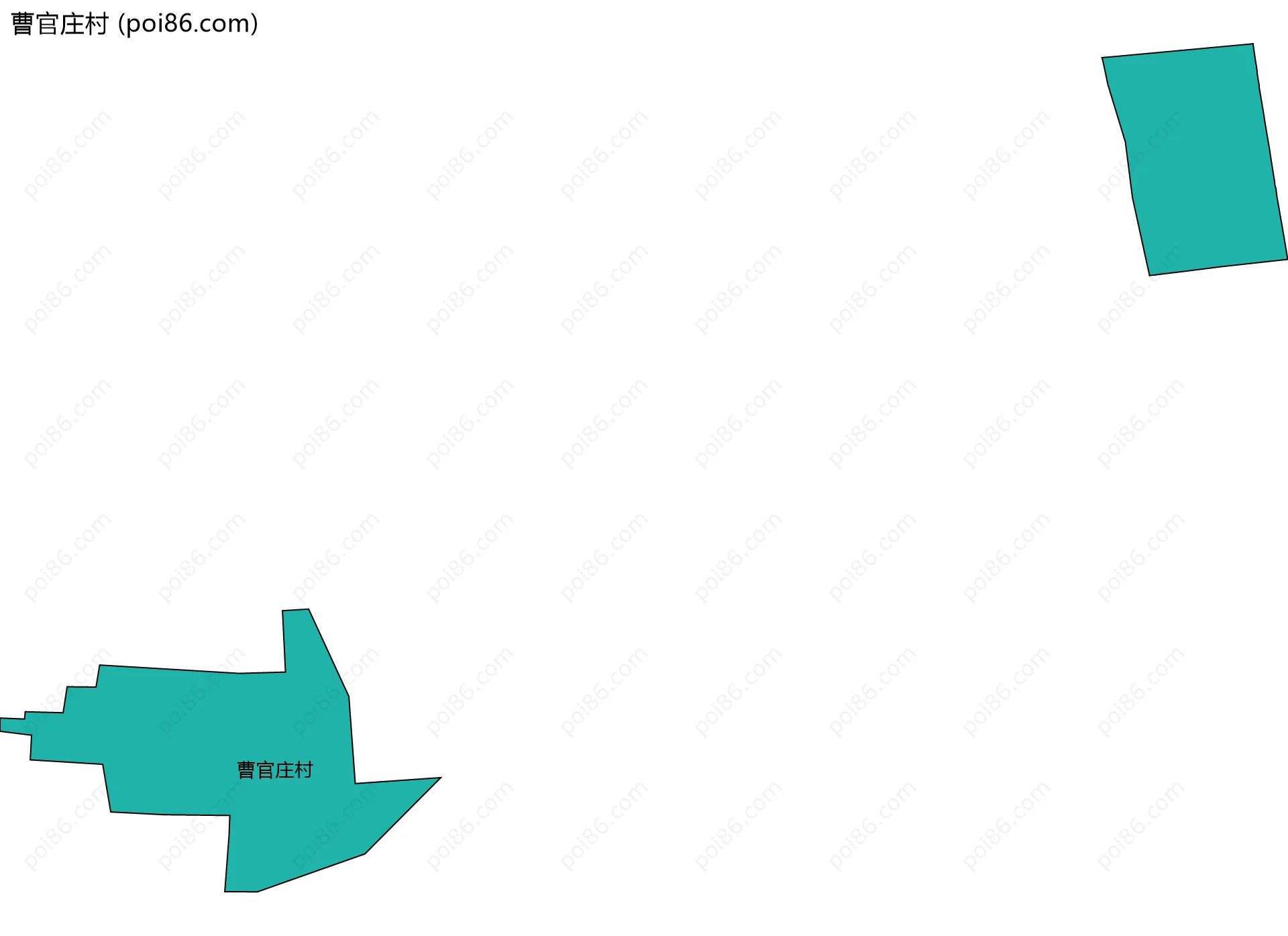 曹官庄村边界地图