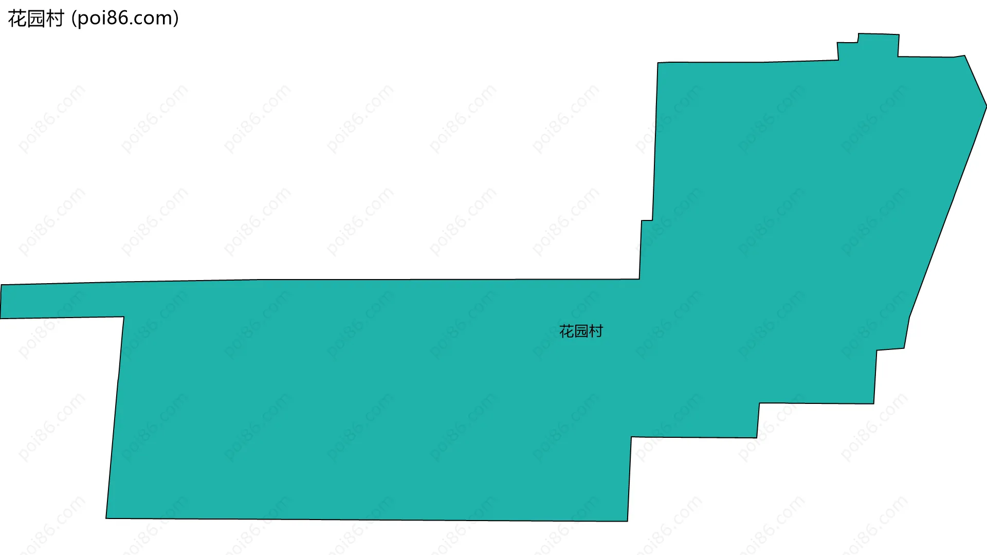 花园村边界地图