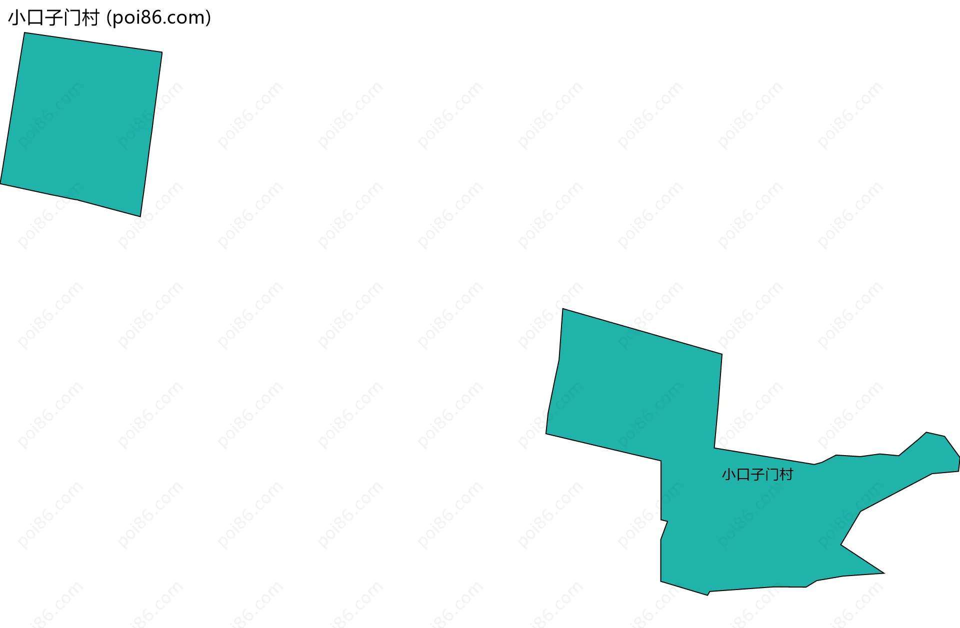 小口子门村边界地图