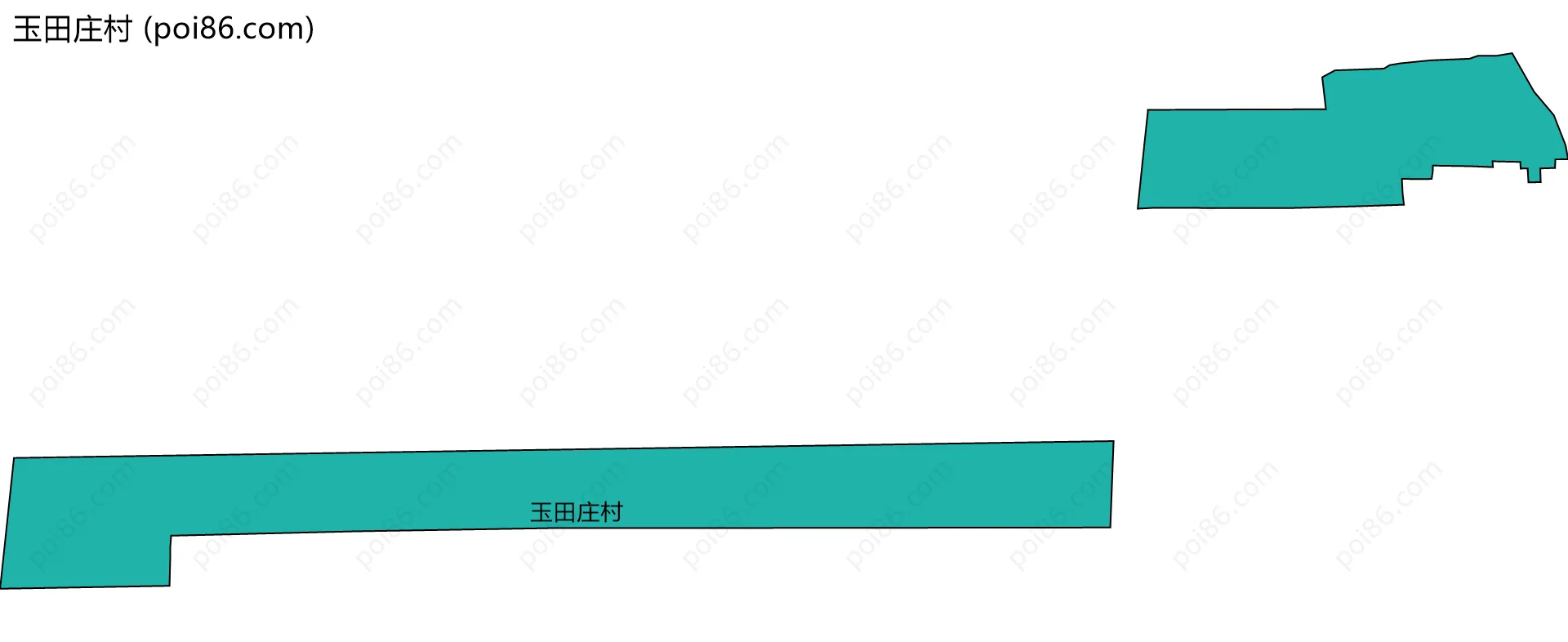 玉田庄村边界地图