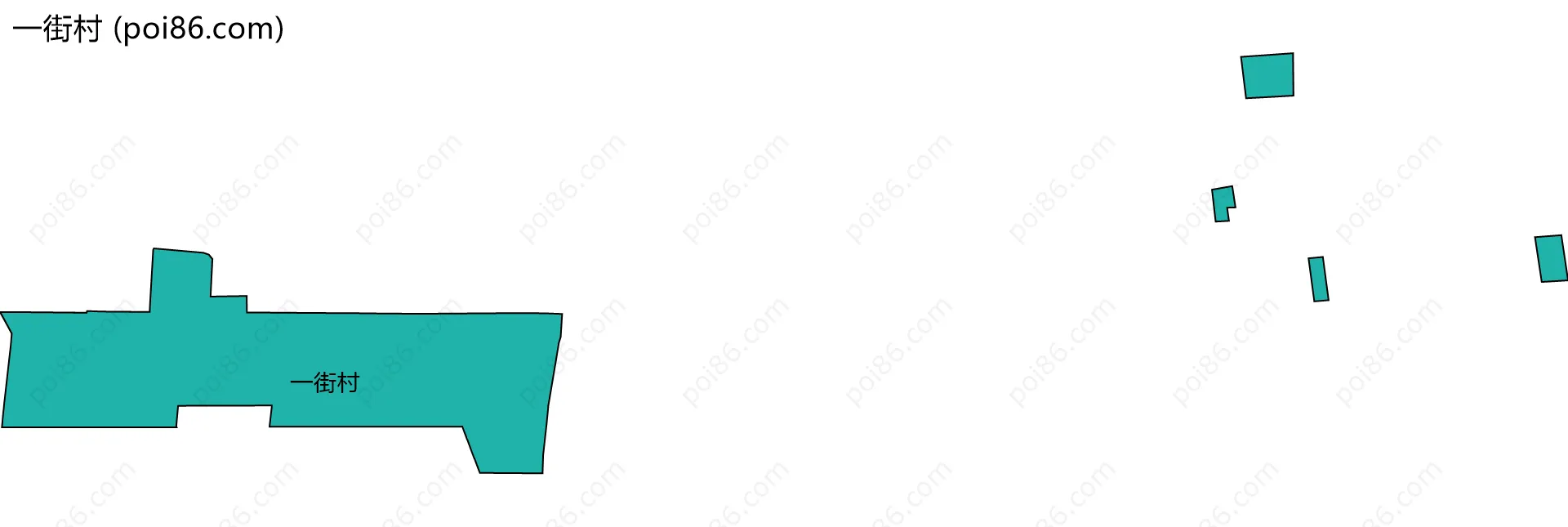一街村边界地图