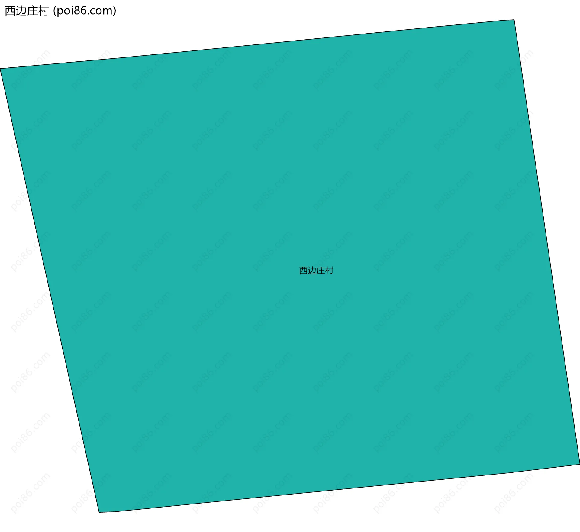 西边庄村边界地图