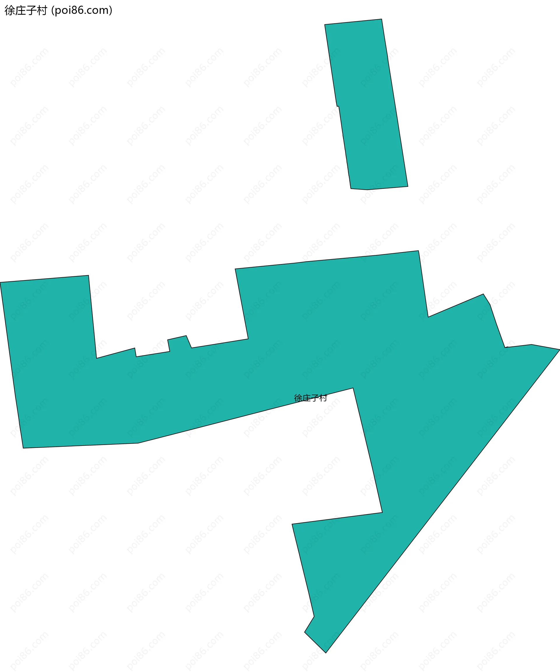 徐庄子村边界地图