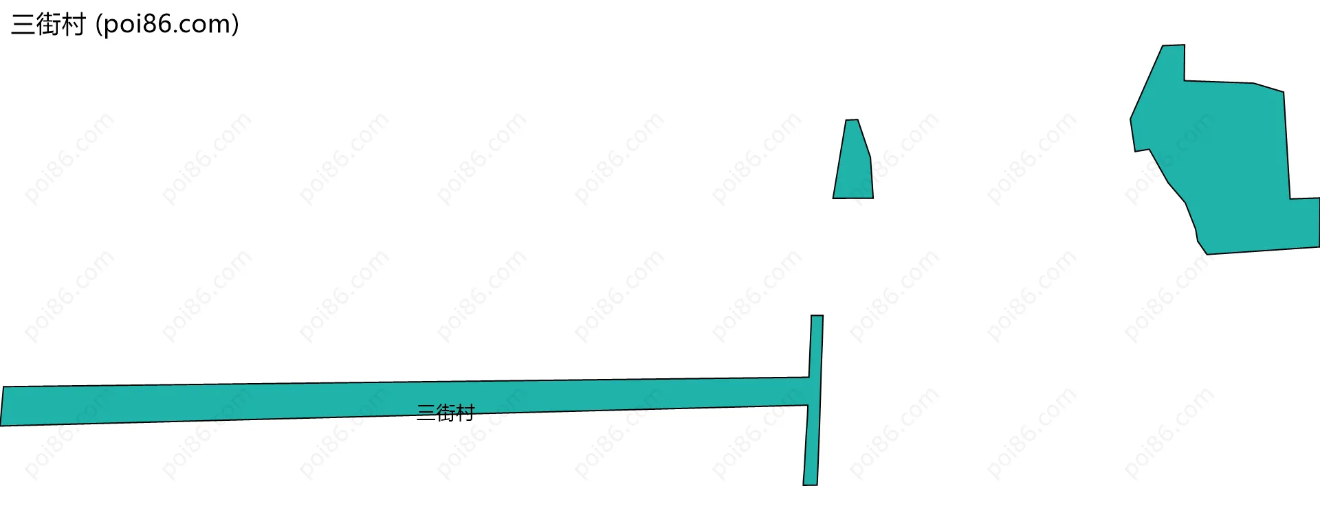 三街村边界地图
