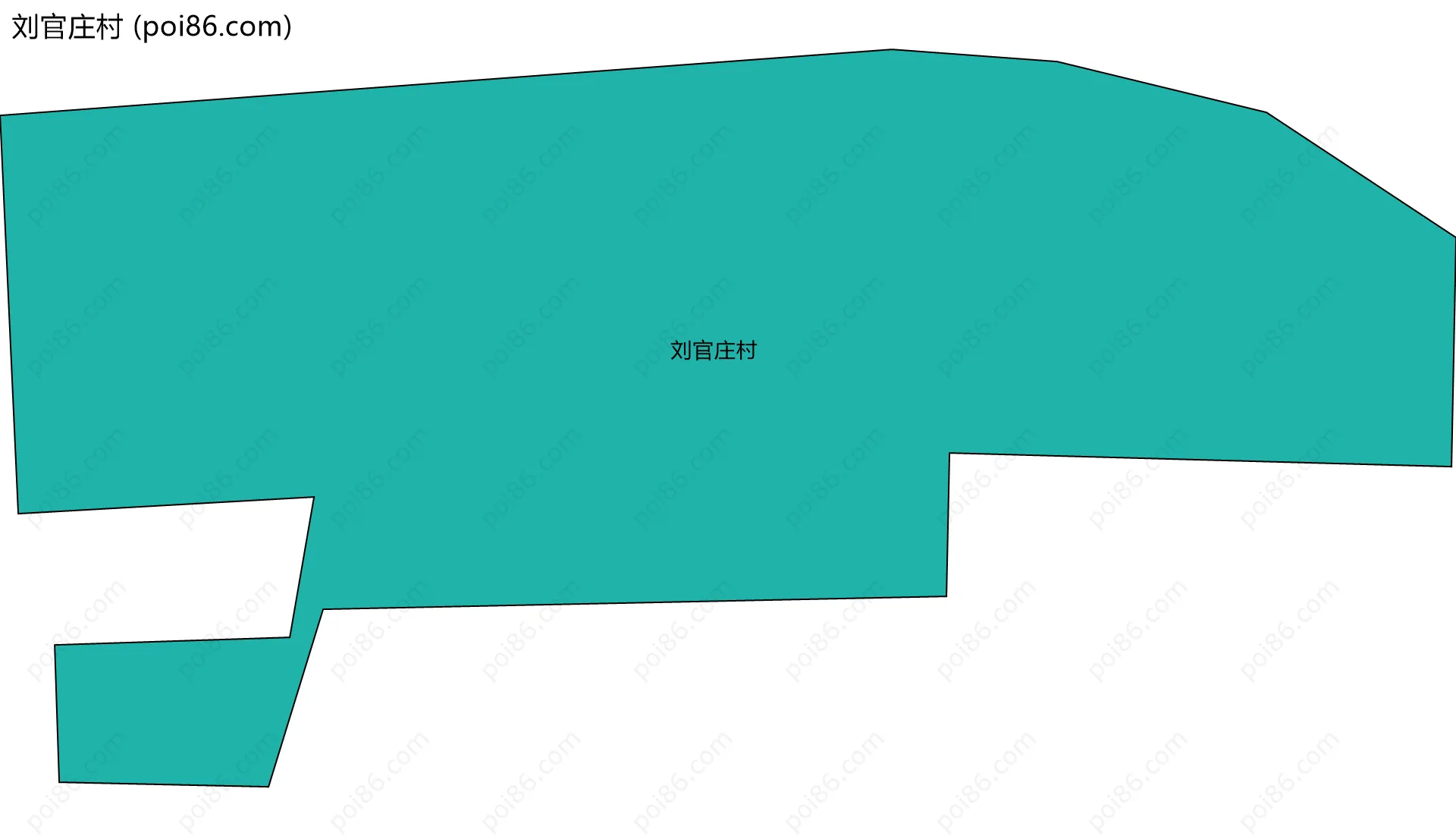刘官庄村边界地图