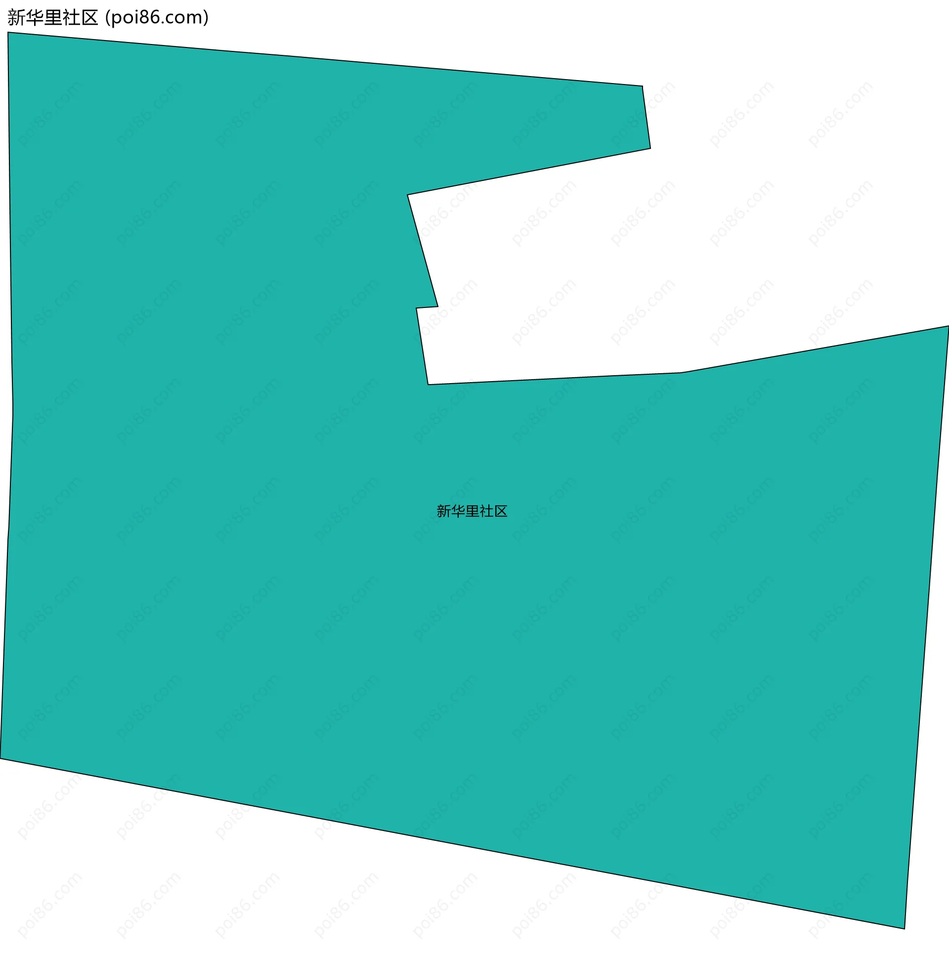 新华里社区边界地图