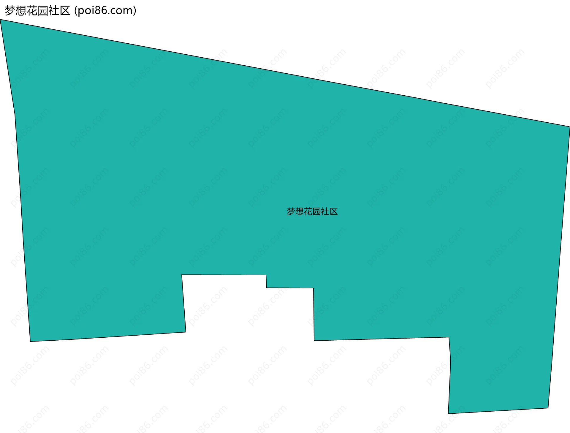 梦想花园社区边界地图