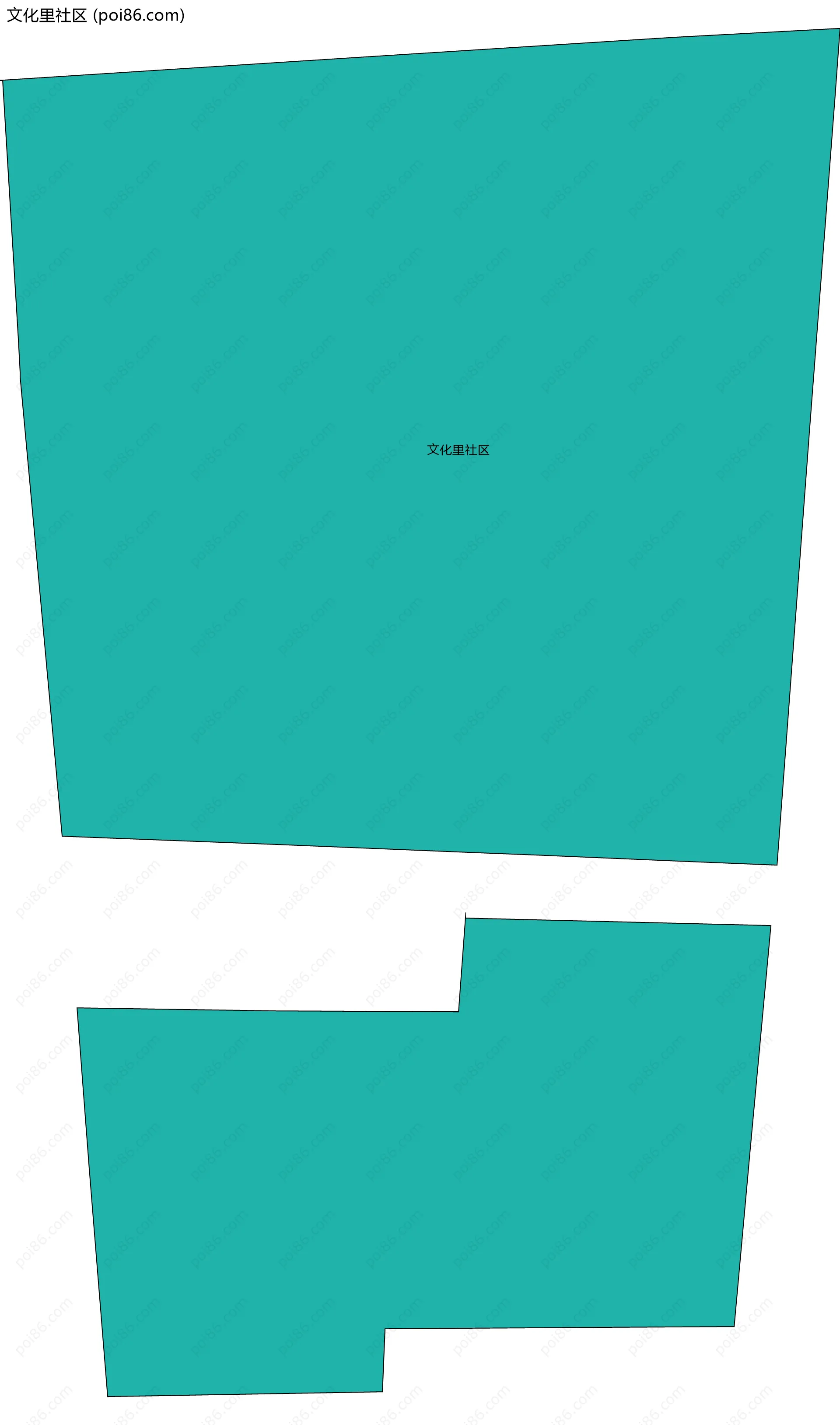 文化里社区边界地图