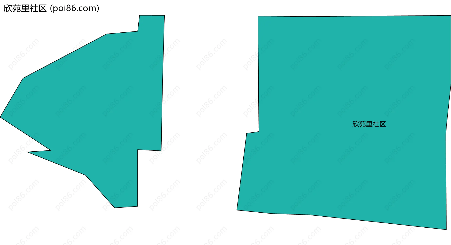 欣苑里社区边界地图