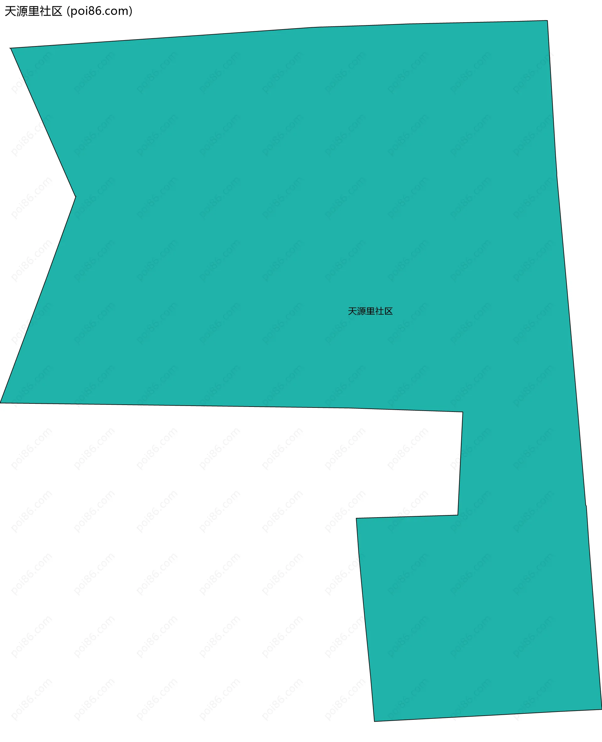 天源里社区边界地图