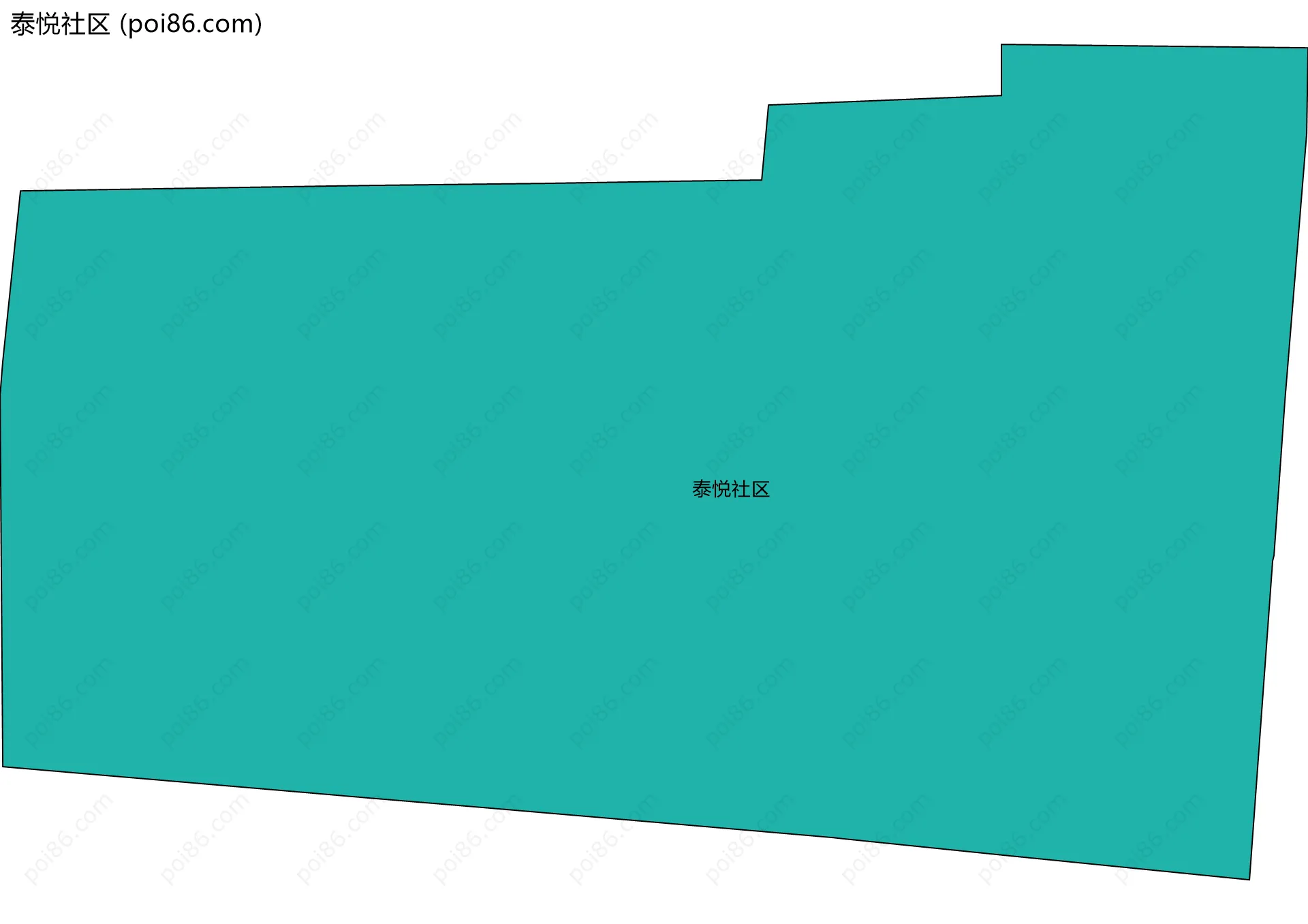 泰悦社区边界地图