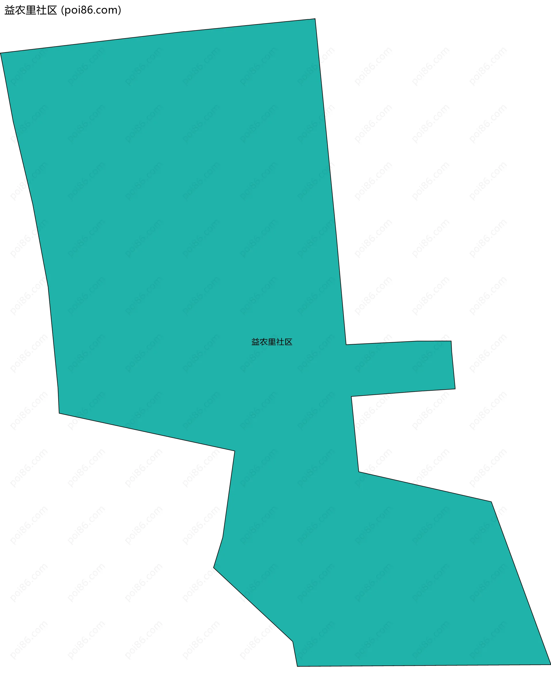 益农里社区边界地图