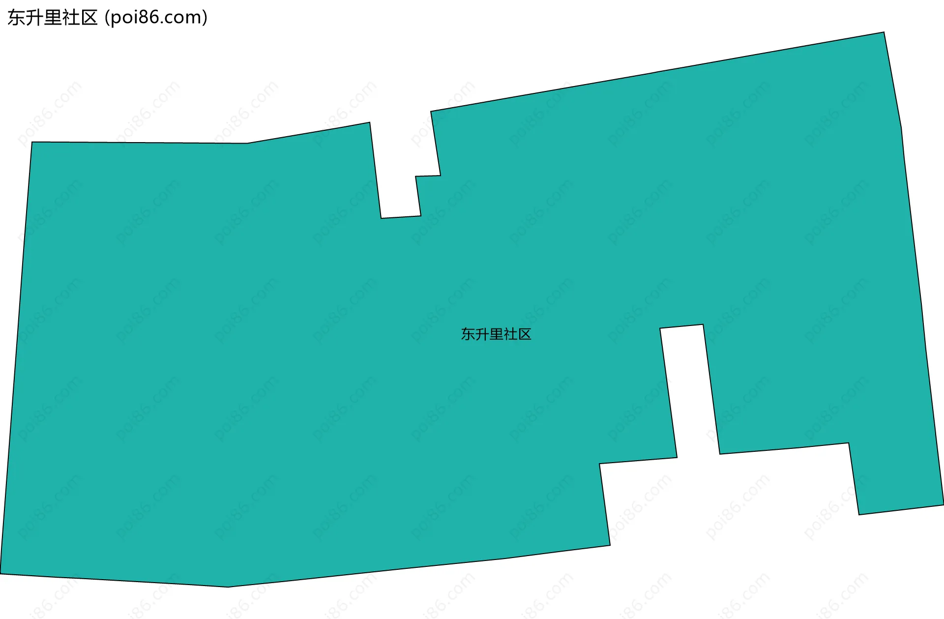 东升里社区边界地图