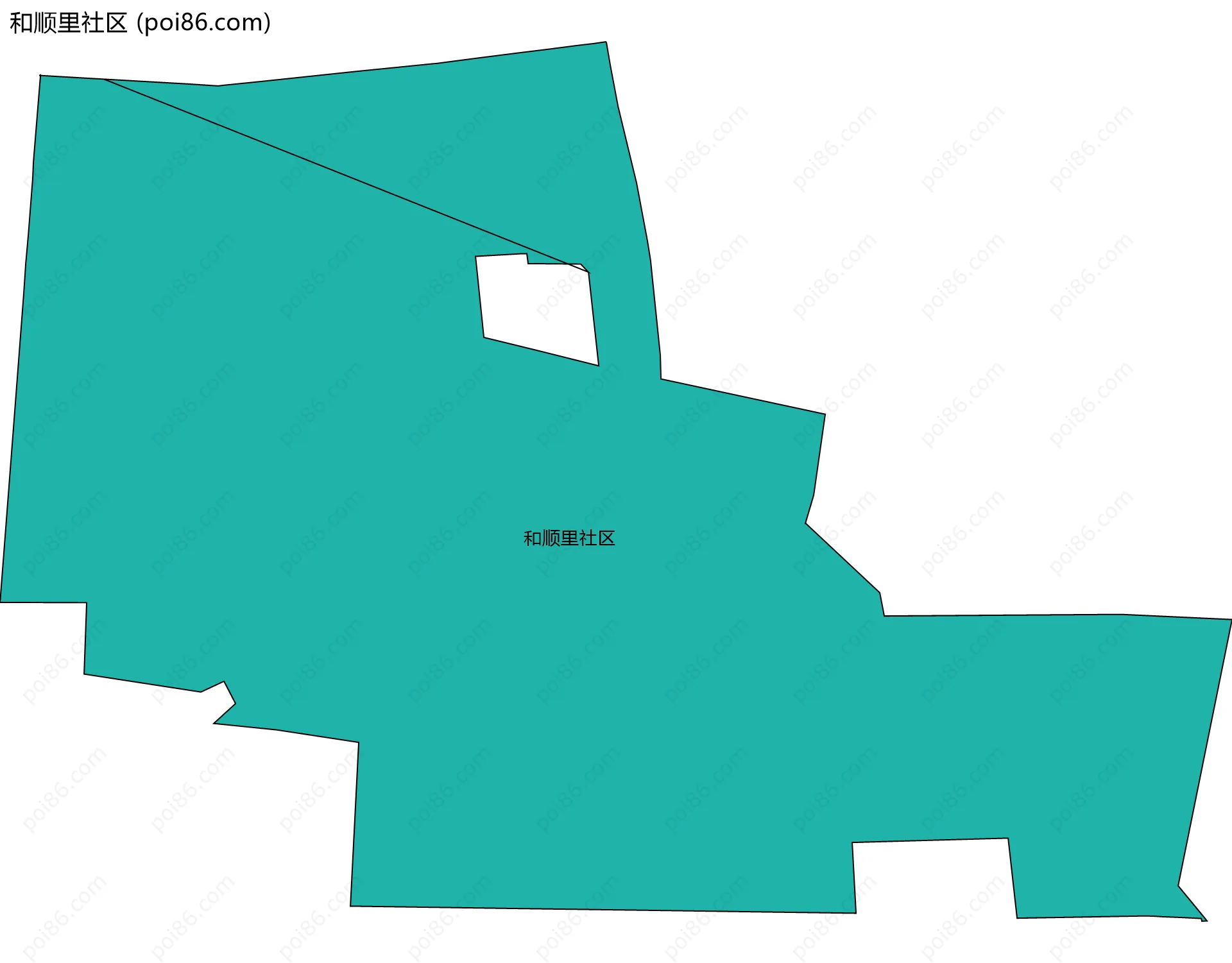 和顺里社区边界地图