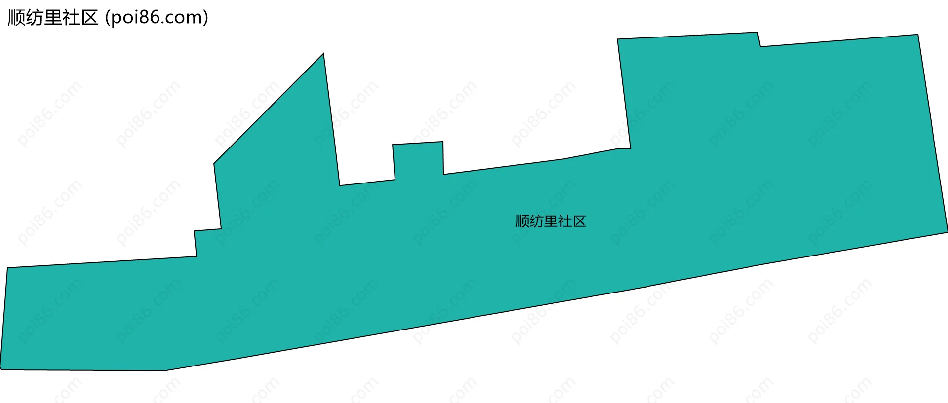 顺纺里社区边界地图