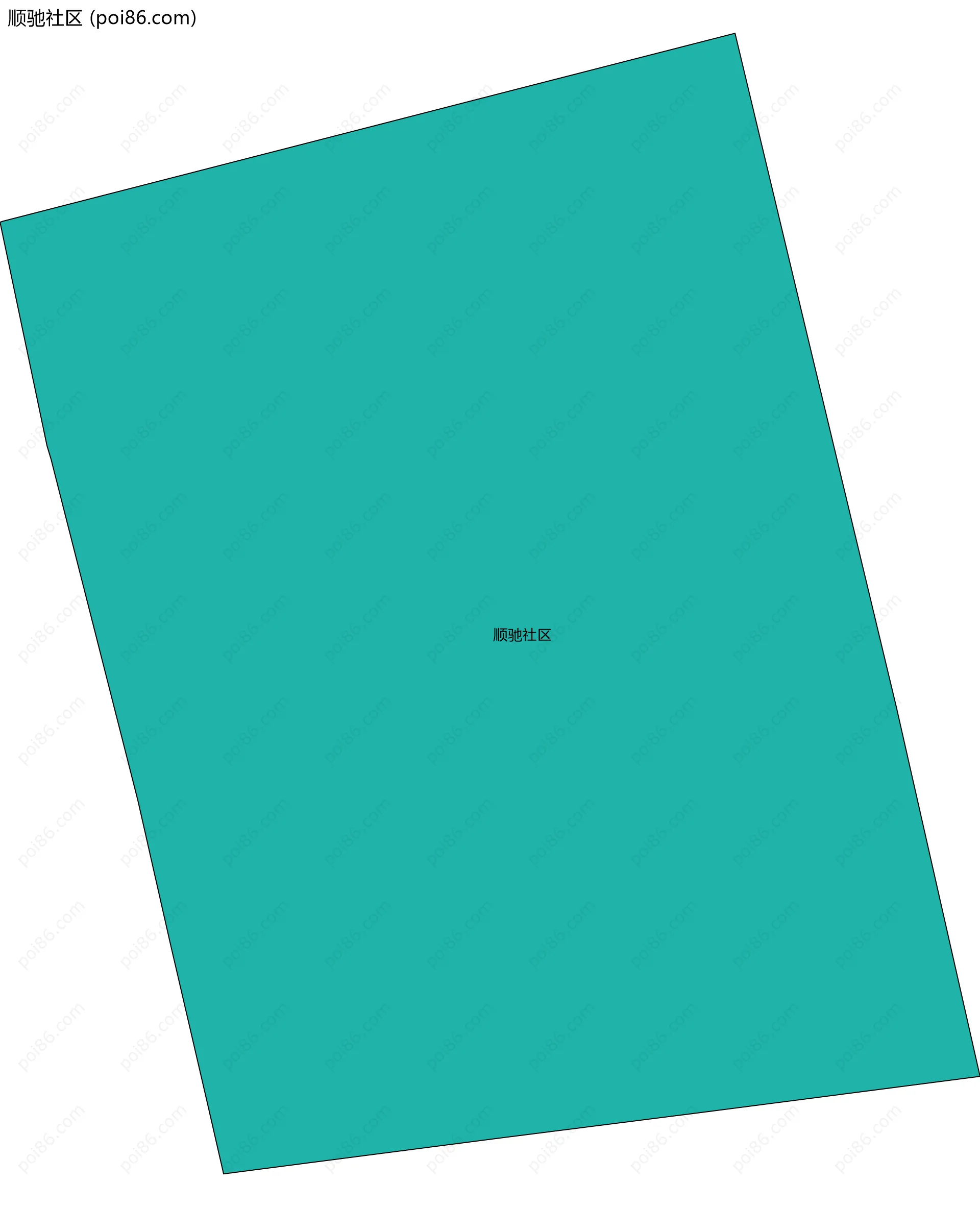 顺驰社区边界地图