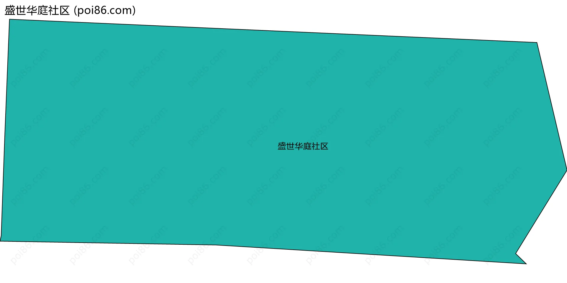 盛世华庭社区边界地图