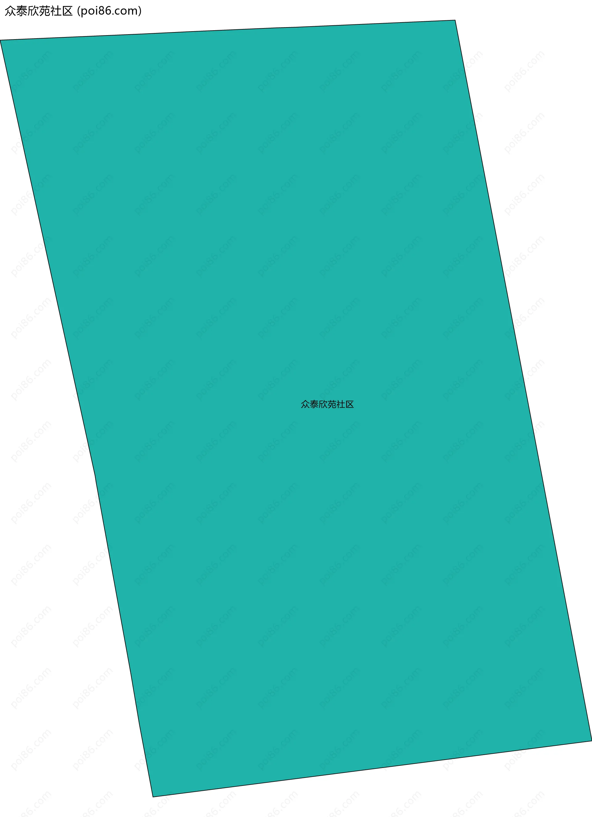 众泰欣苑社区边界地图