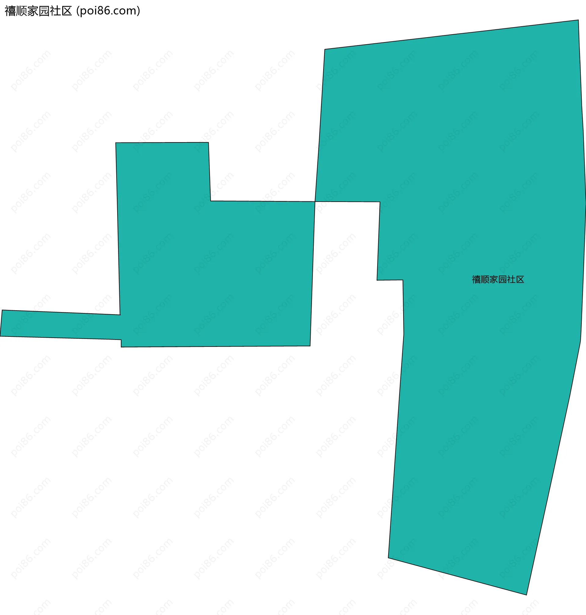 禧顺家园社区边界地图