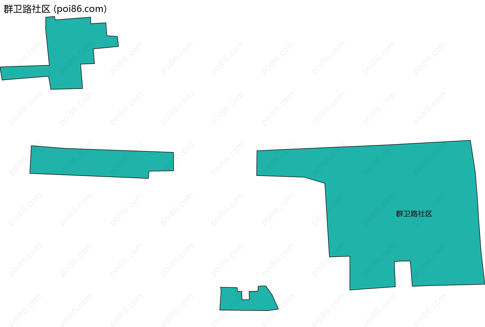 群卫路社区边界地图