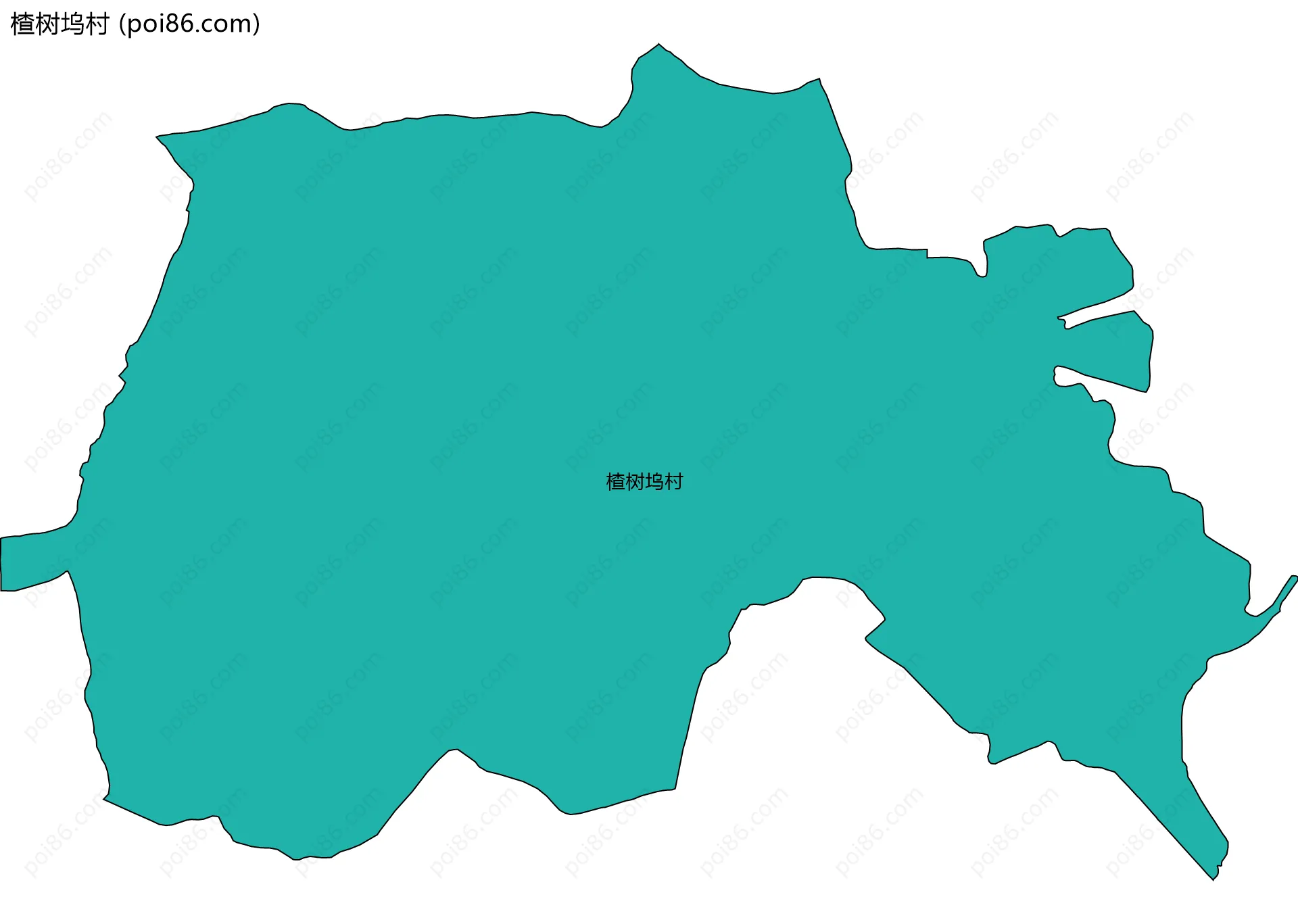 楂树坞村边界地图