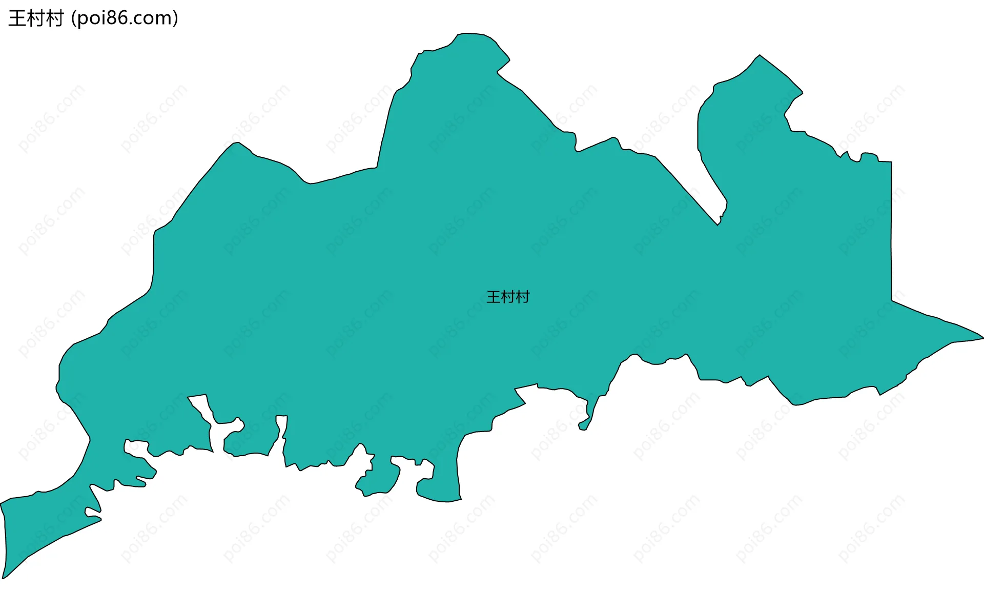 王村村边界地图