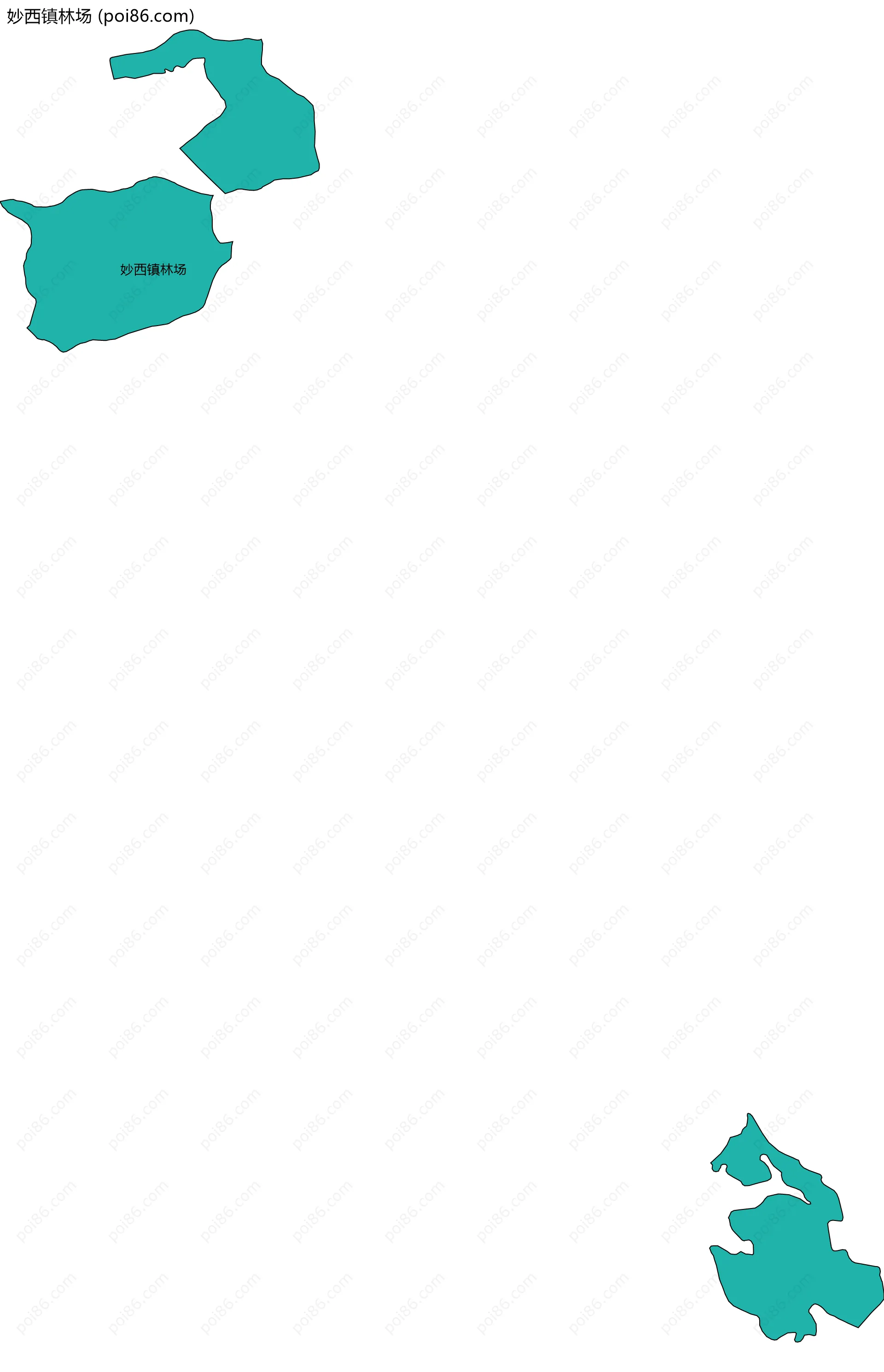 妙西镇林场边界地图