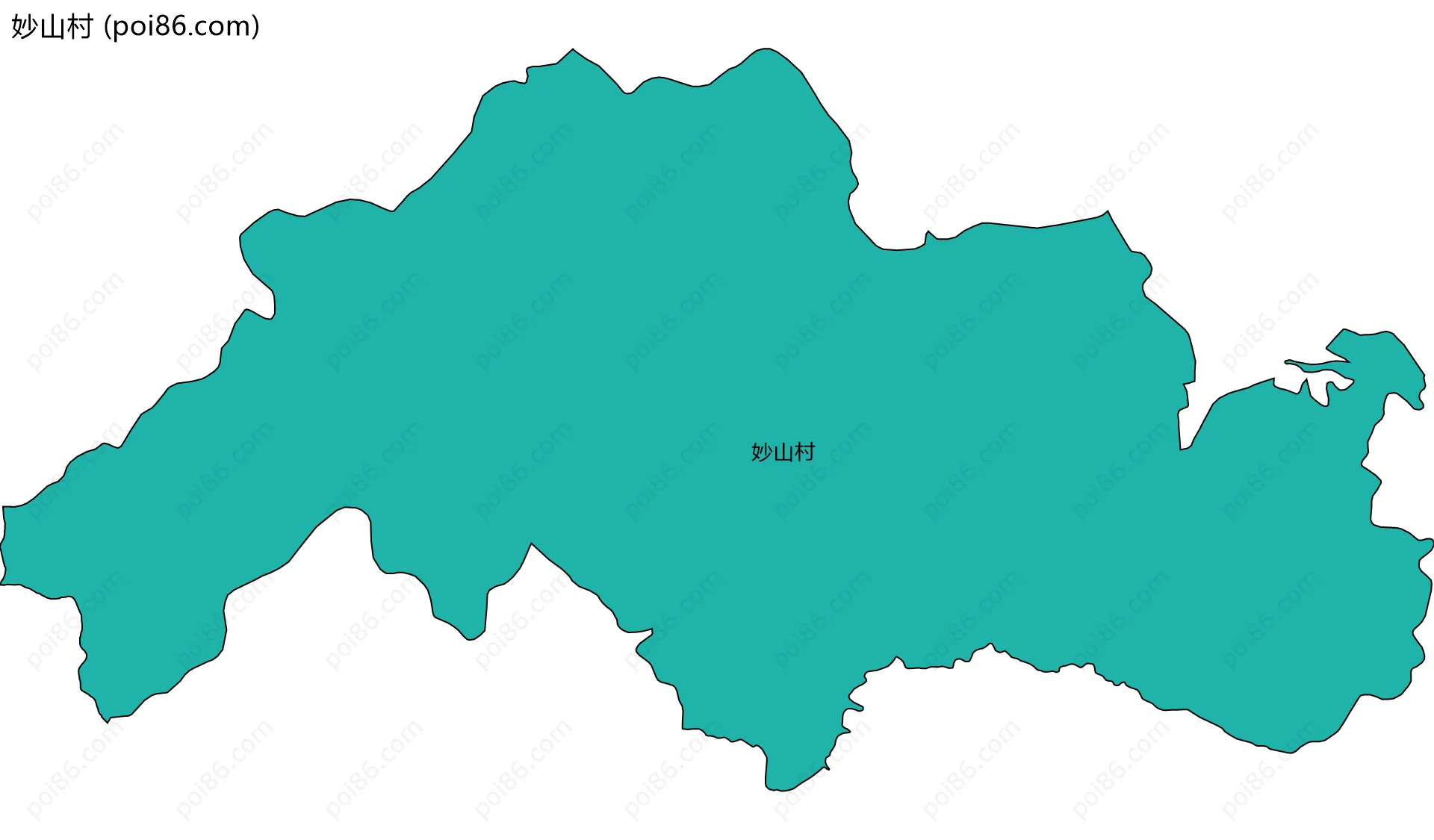 妙山村边界地图