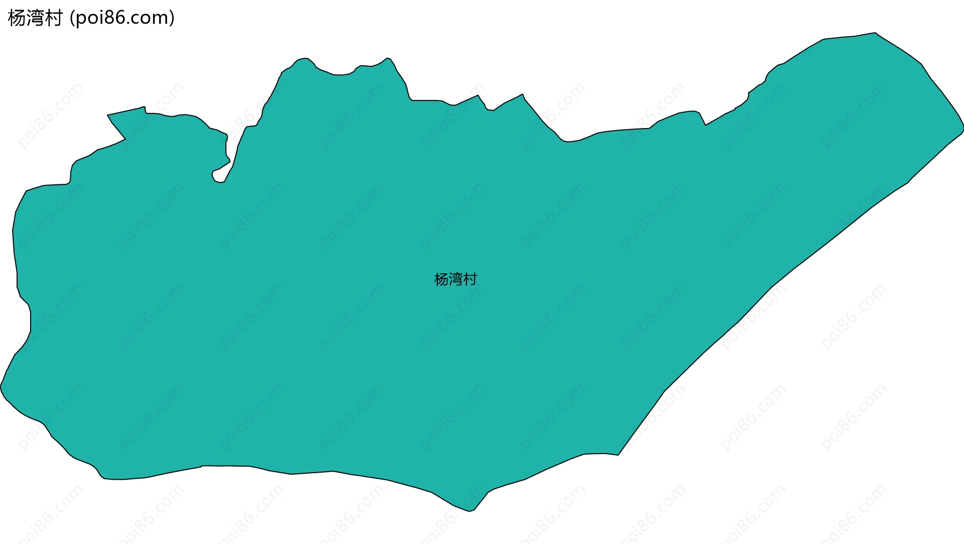 杨湾村边界地图