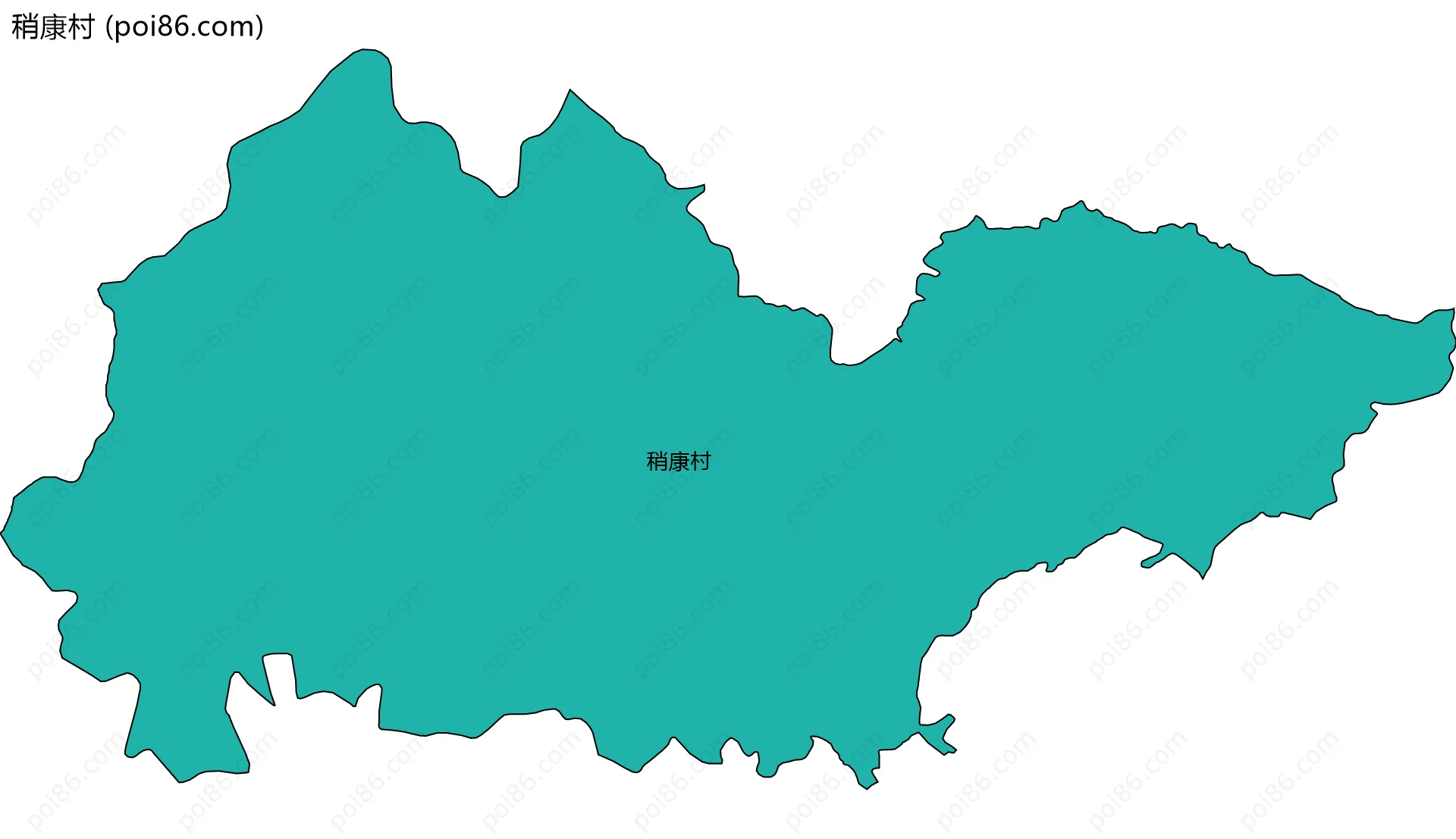 稍康村边界地图