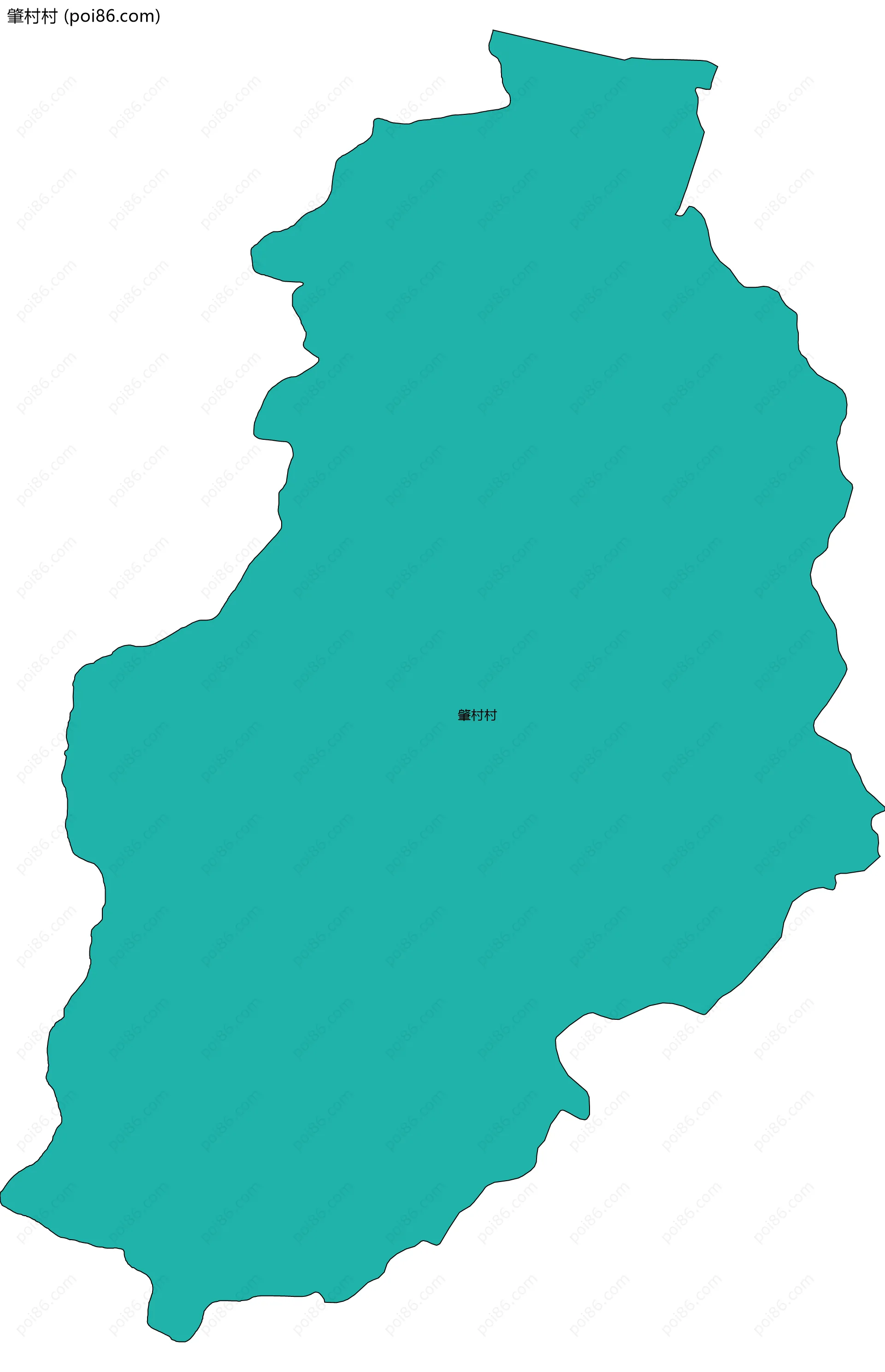 肇村村边界地图