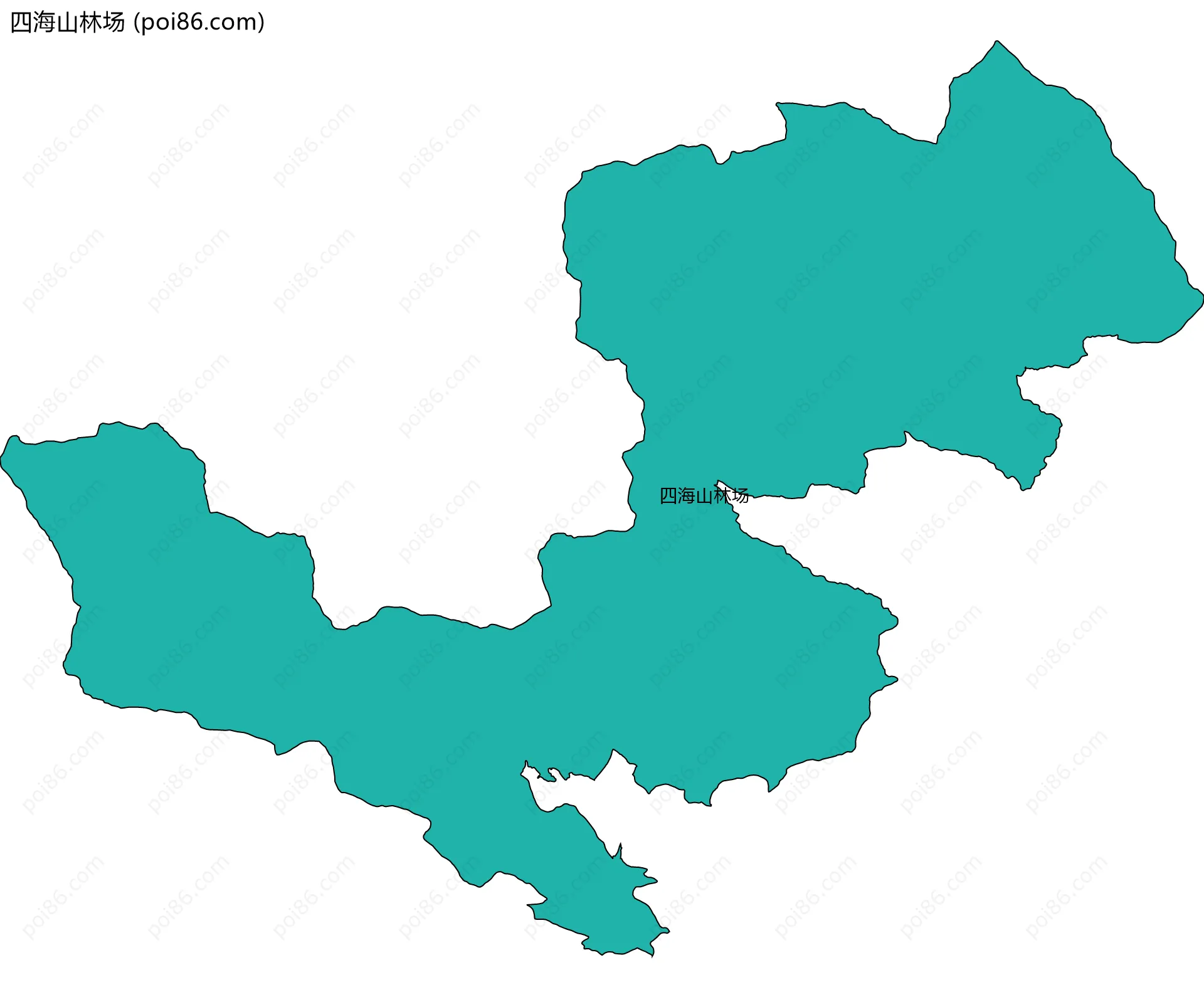 四海山林场边界地图