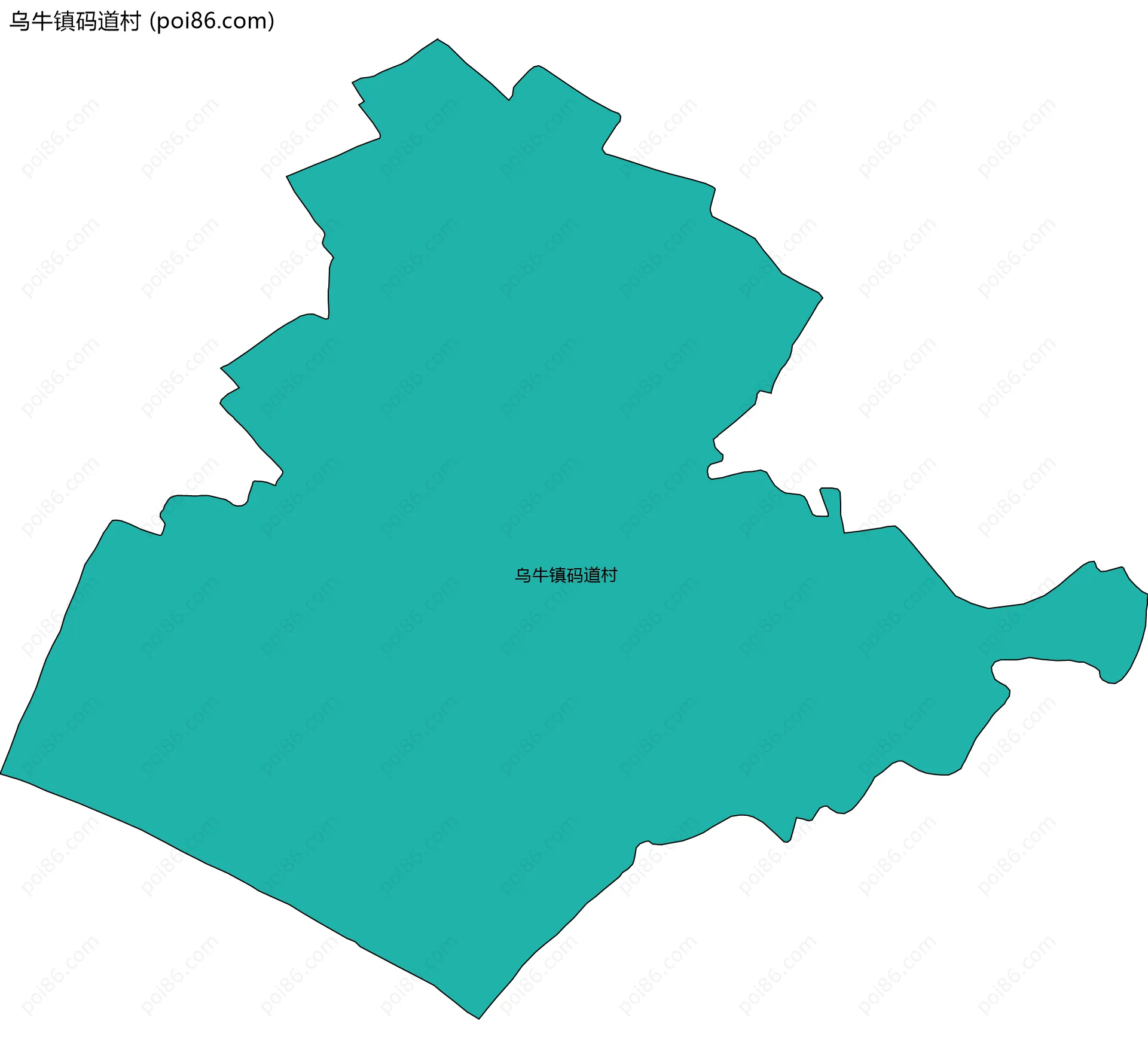乌牛镇码道村边界地图
