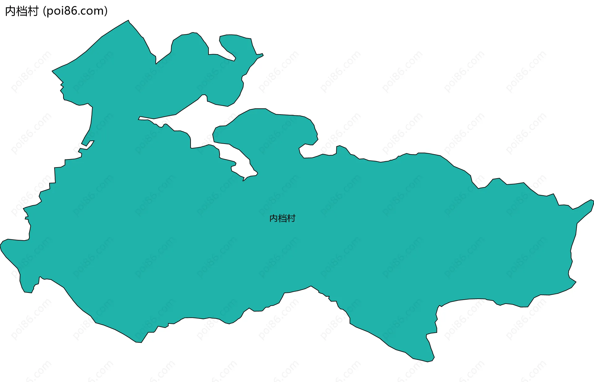 内档村边界地图