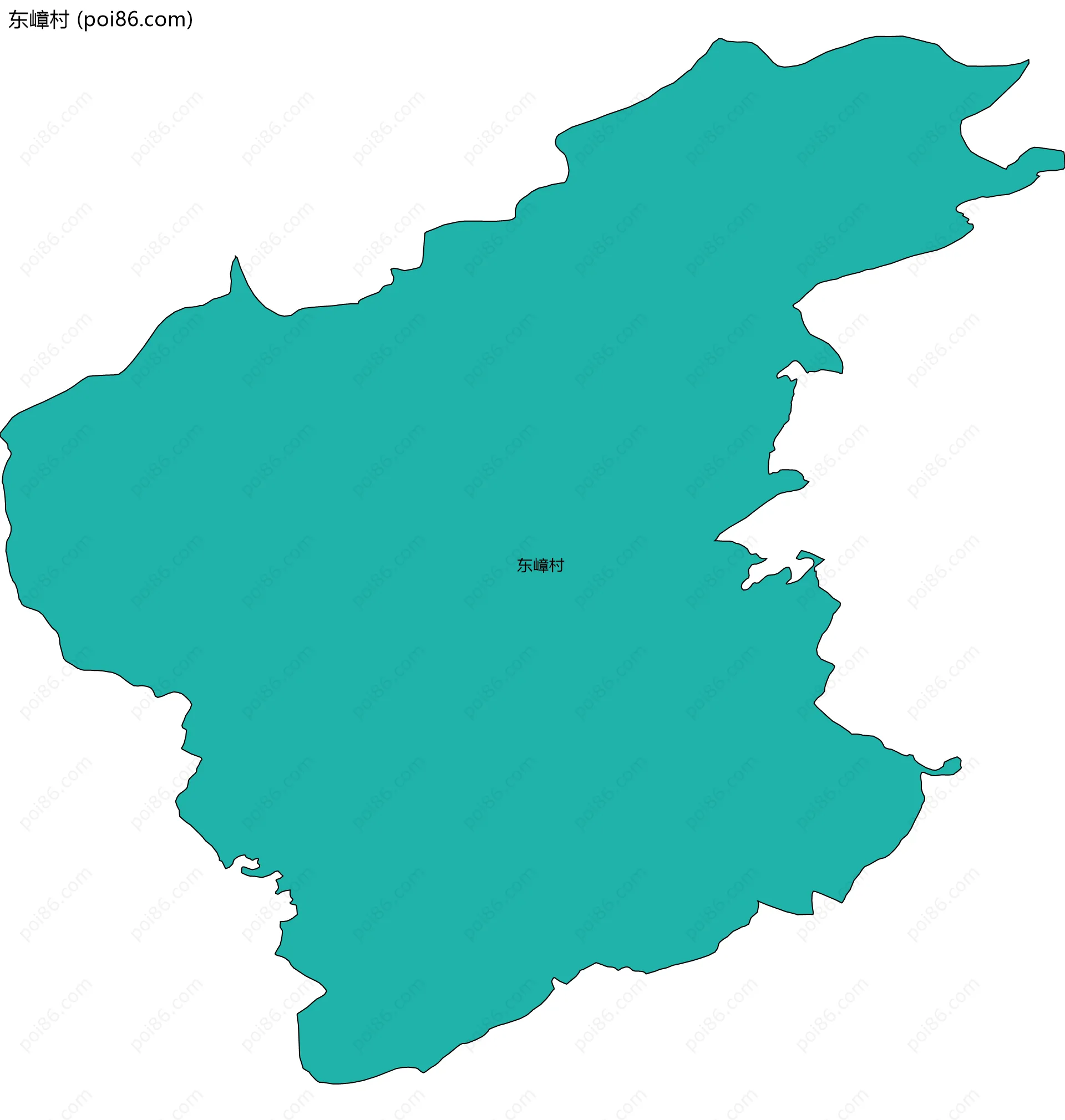 东嶂村边界地图