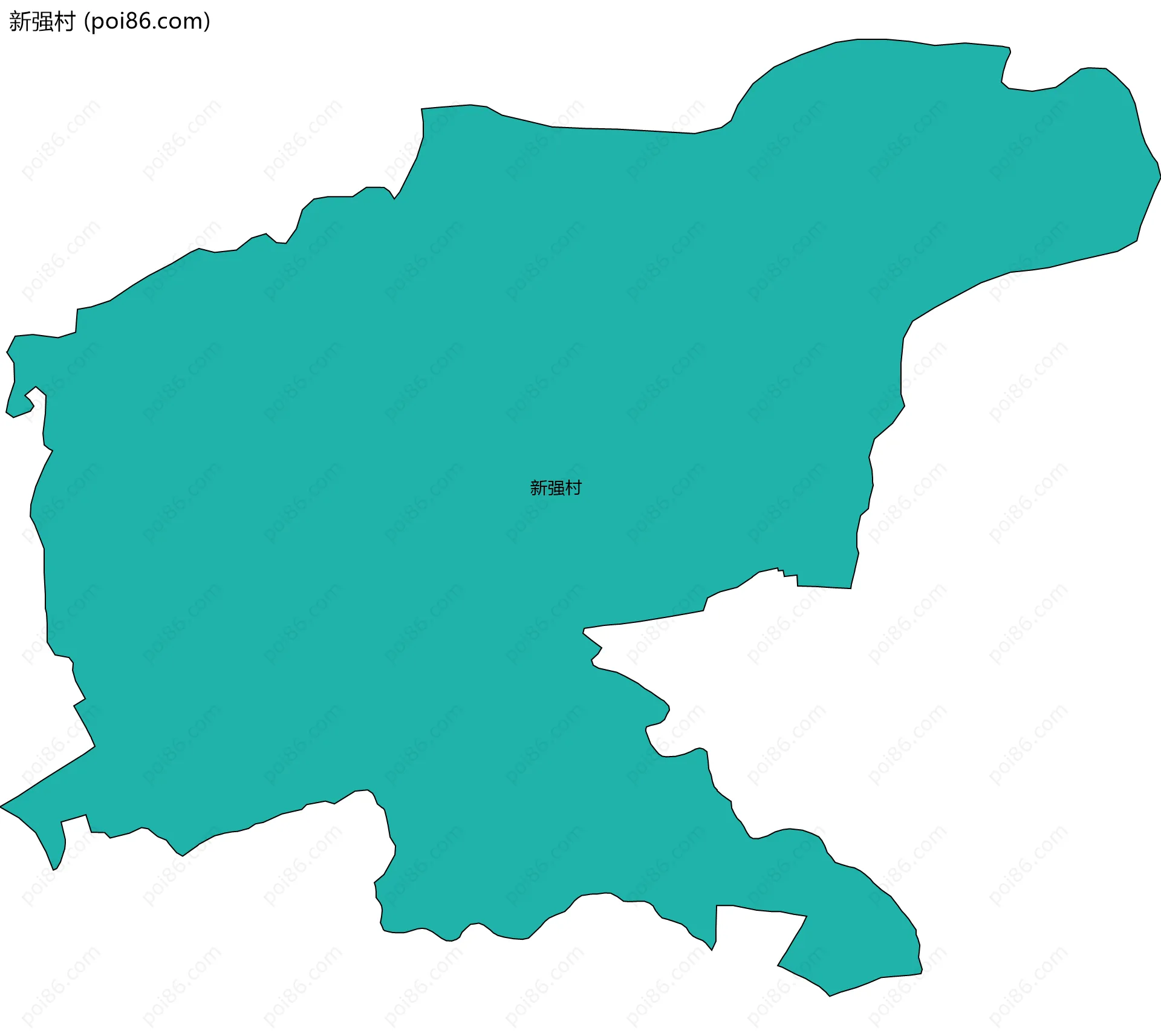 新强村边界地图