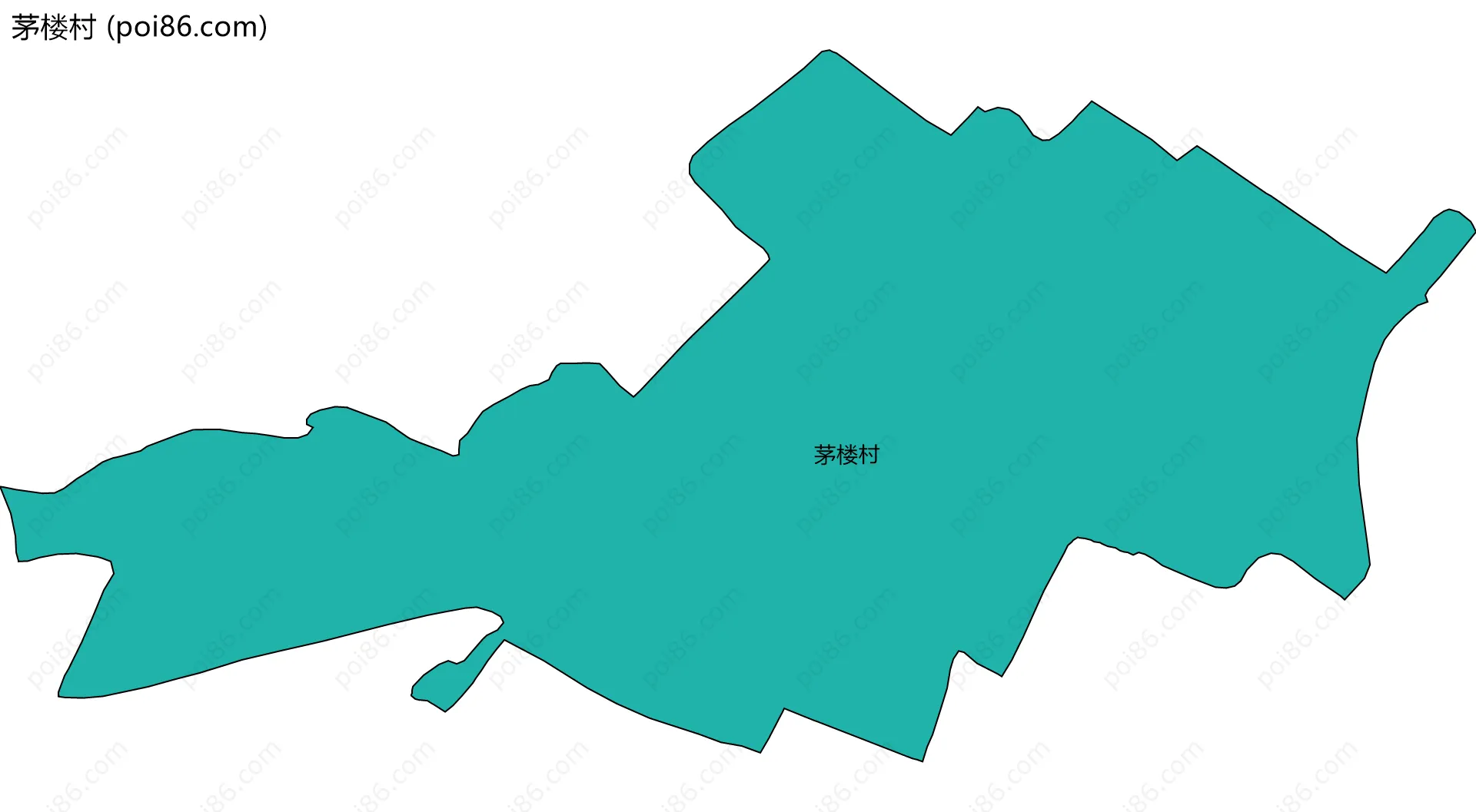 茅楼村边界地图