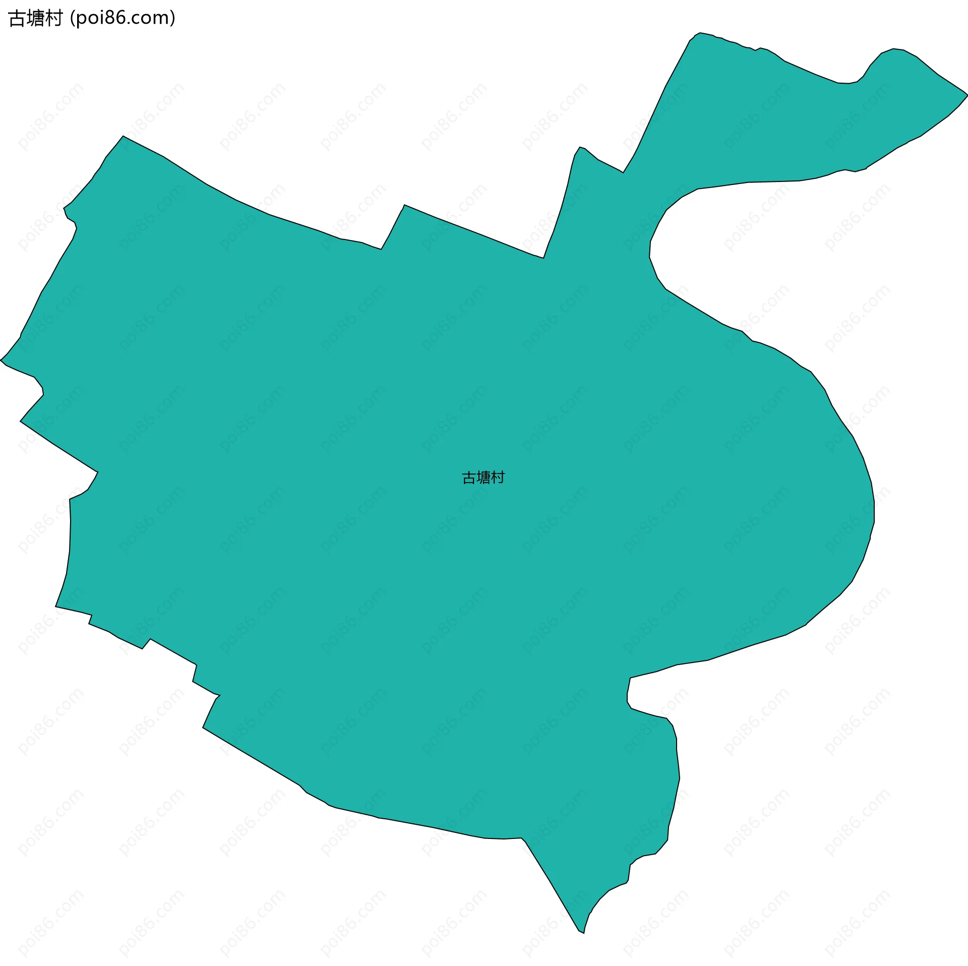 古塘村边界地图