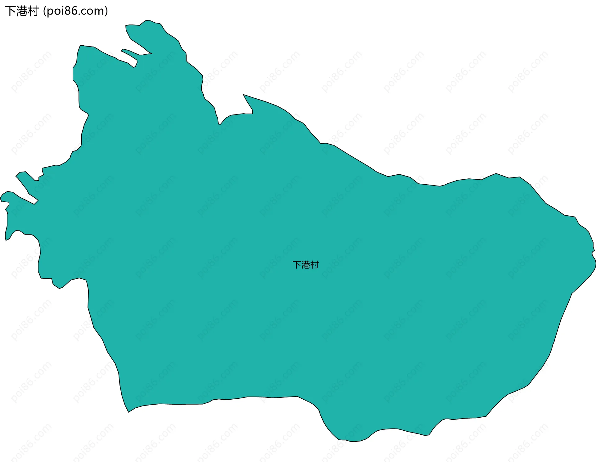 下港村边界地图